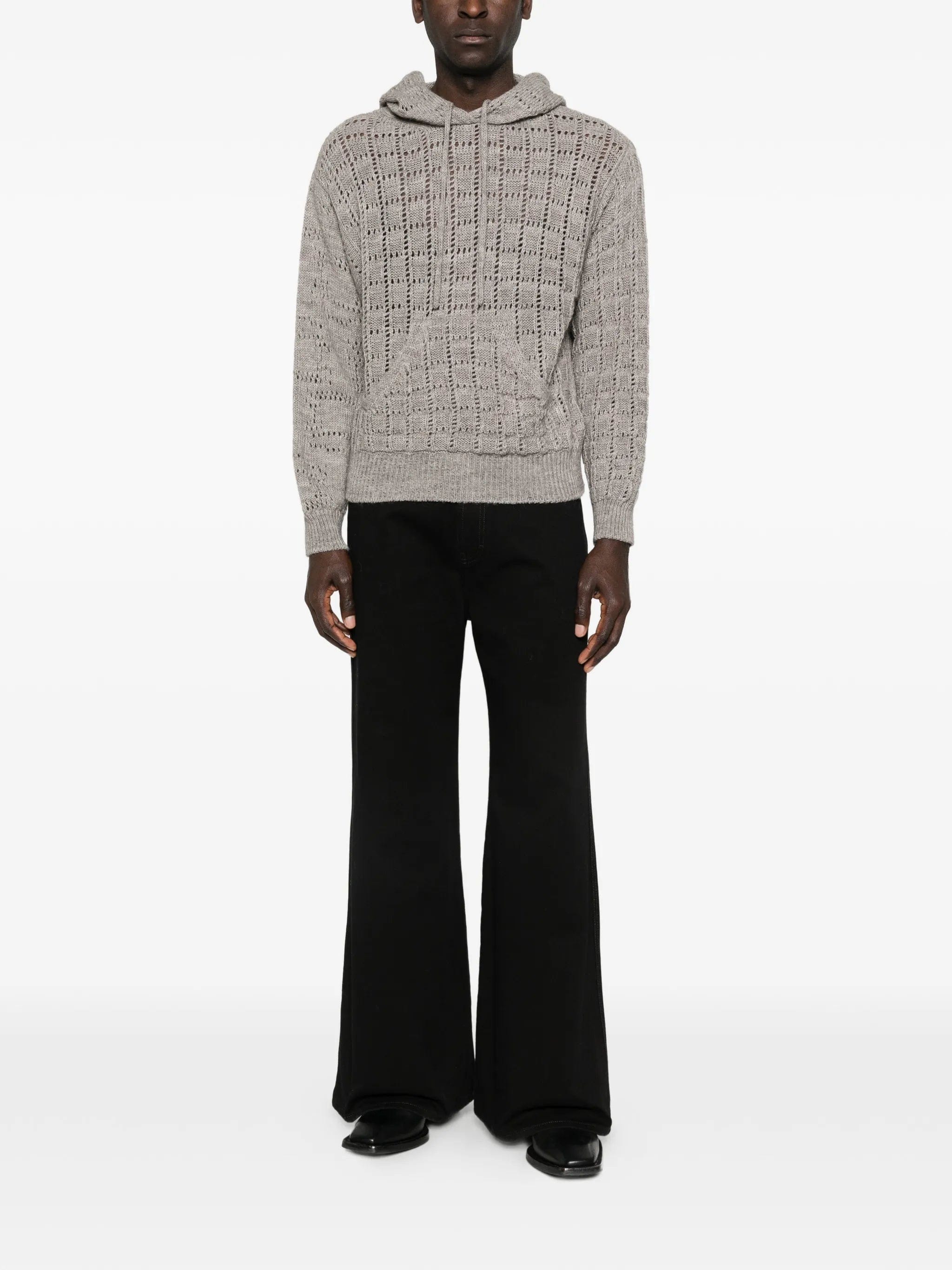 Aries long - sleeve hoodie sweater