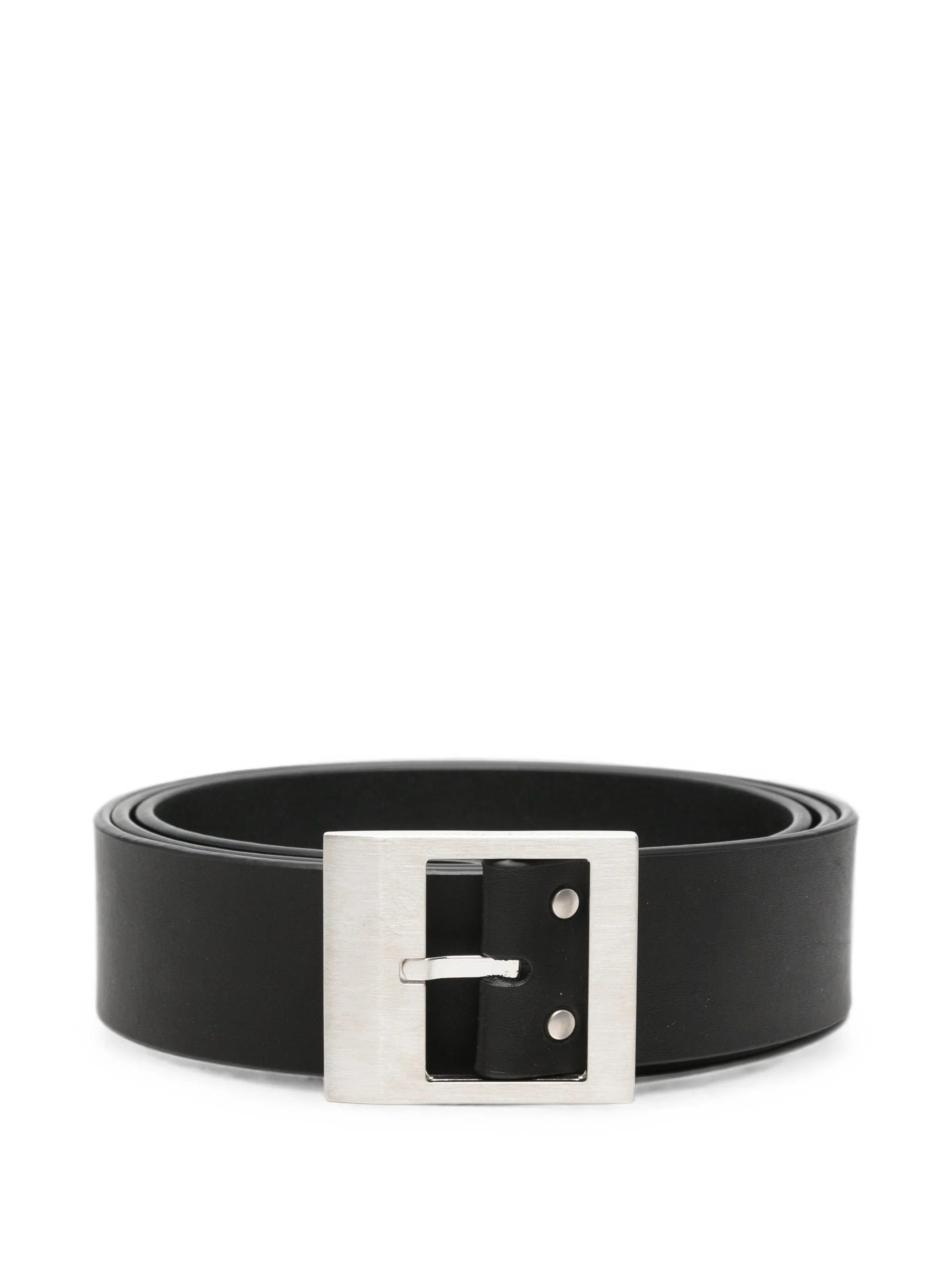 Rick Owens square - buckle leather belt