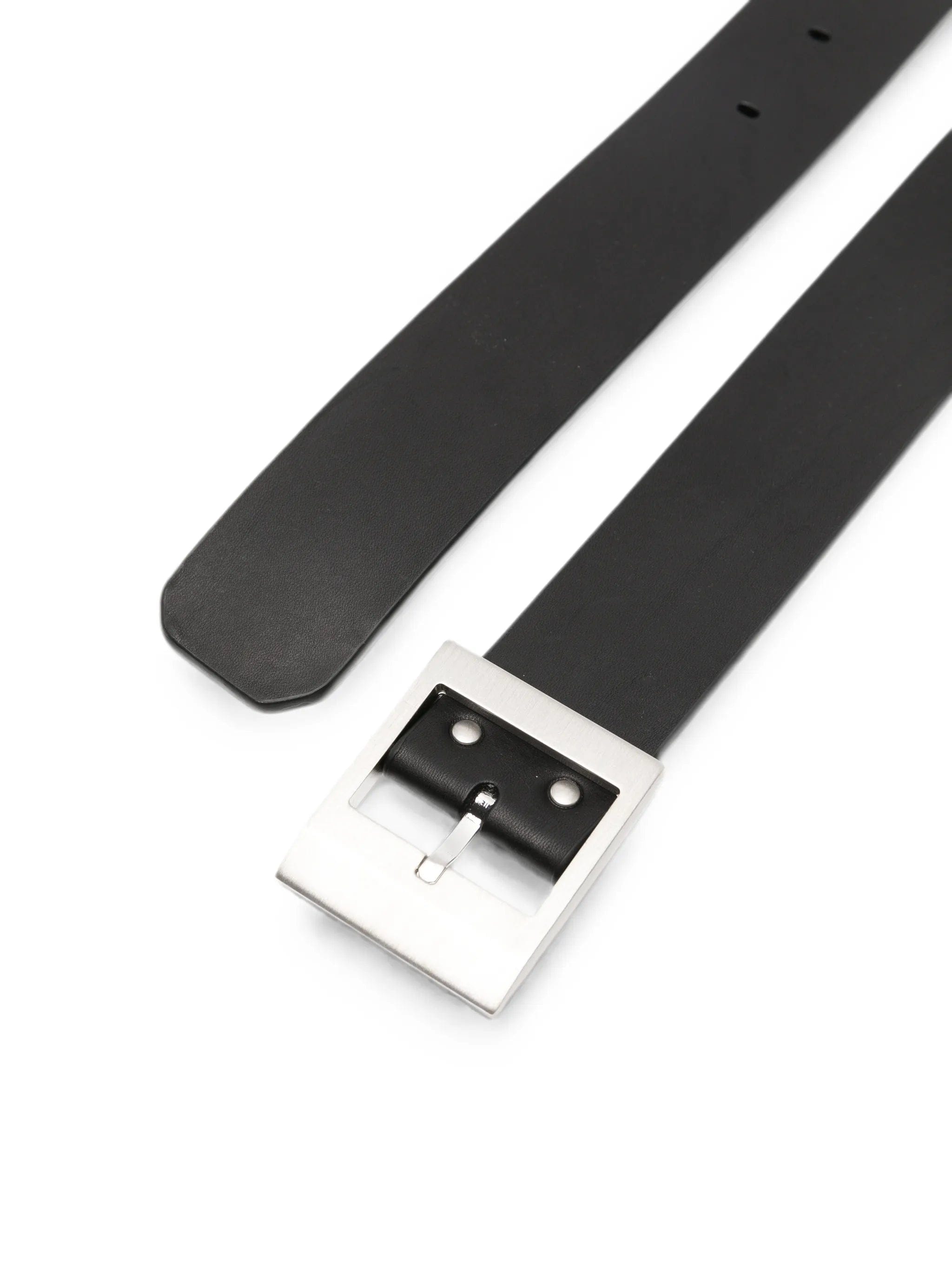 Rick Owens square - buckle leather belt