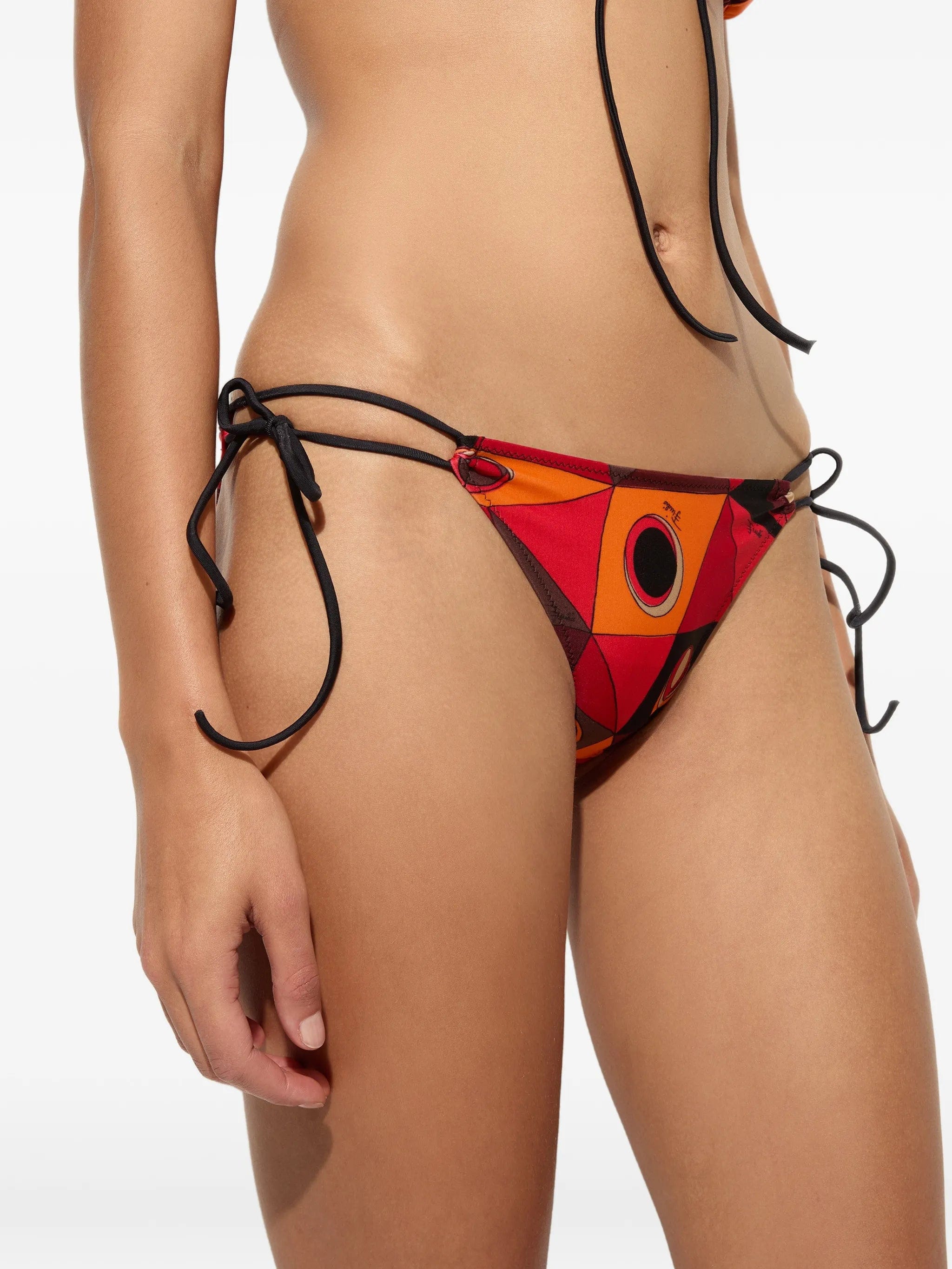 PUCCI Iride - print side - tie bikini bottoms