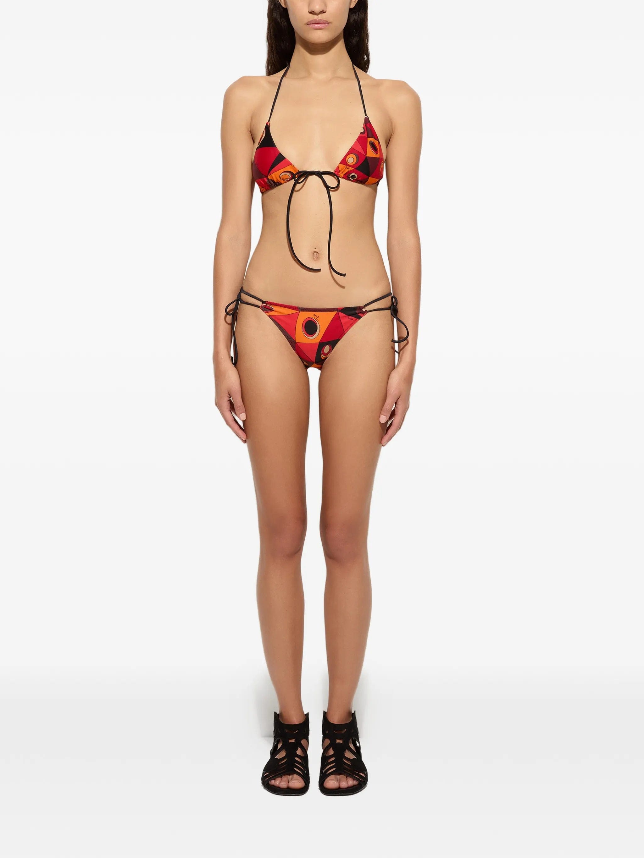 PUCCI Iride - print side - tie bikini bottoms