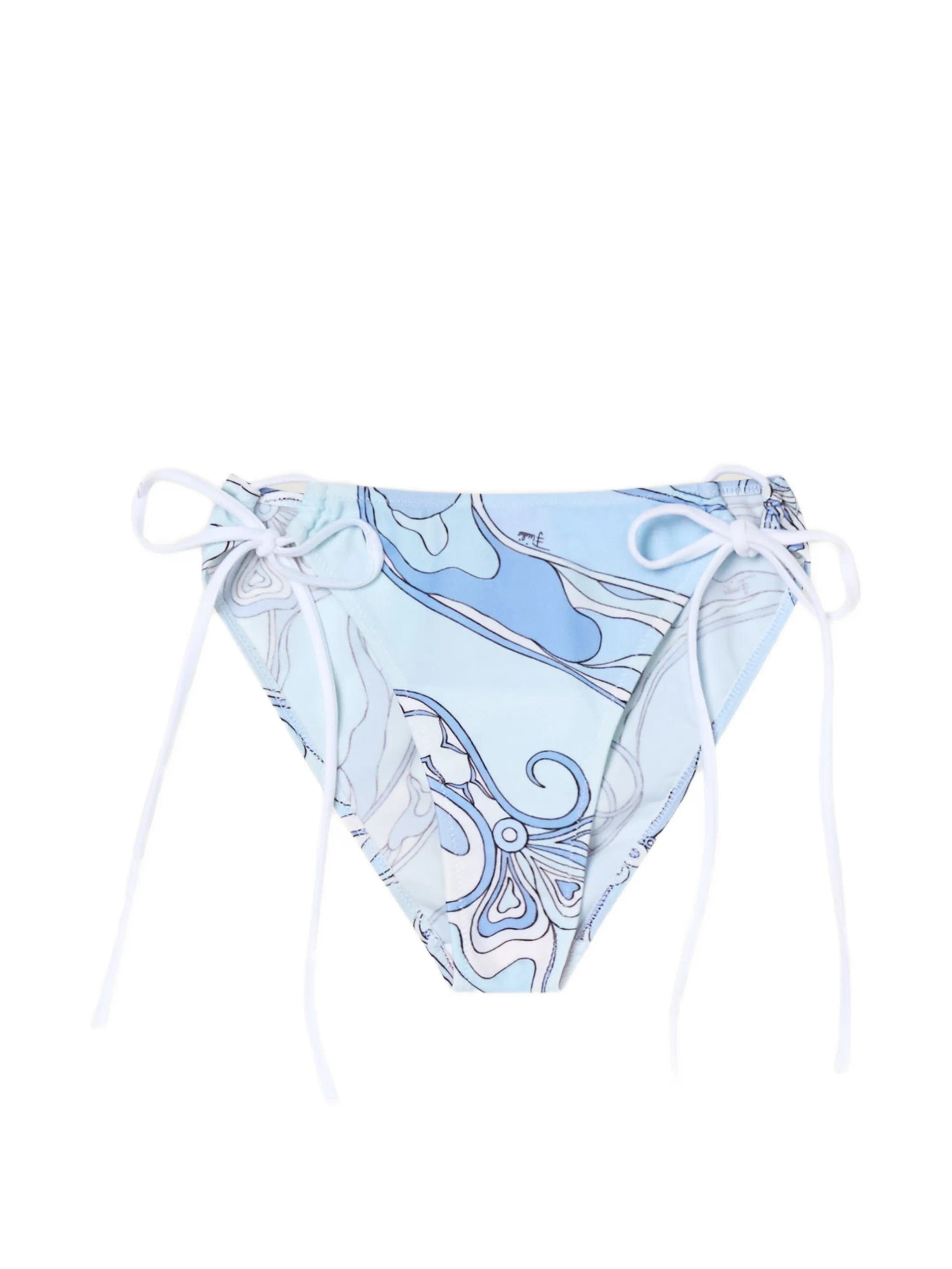 PUCCI Orchidee - print adjustable bikini bottoms