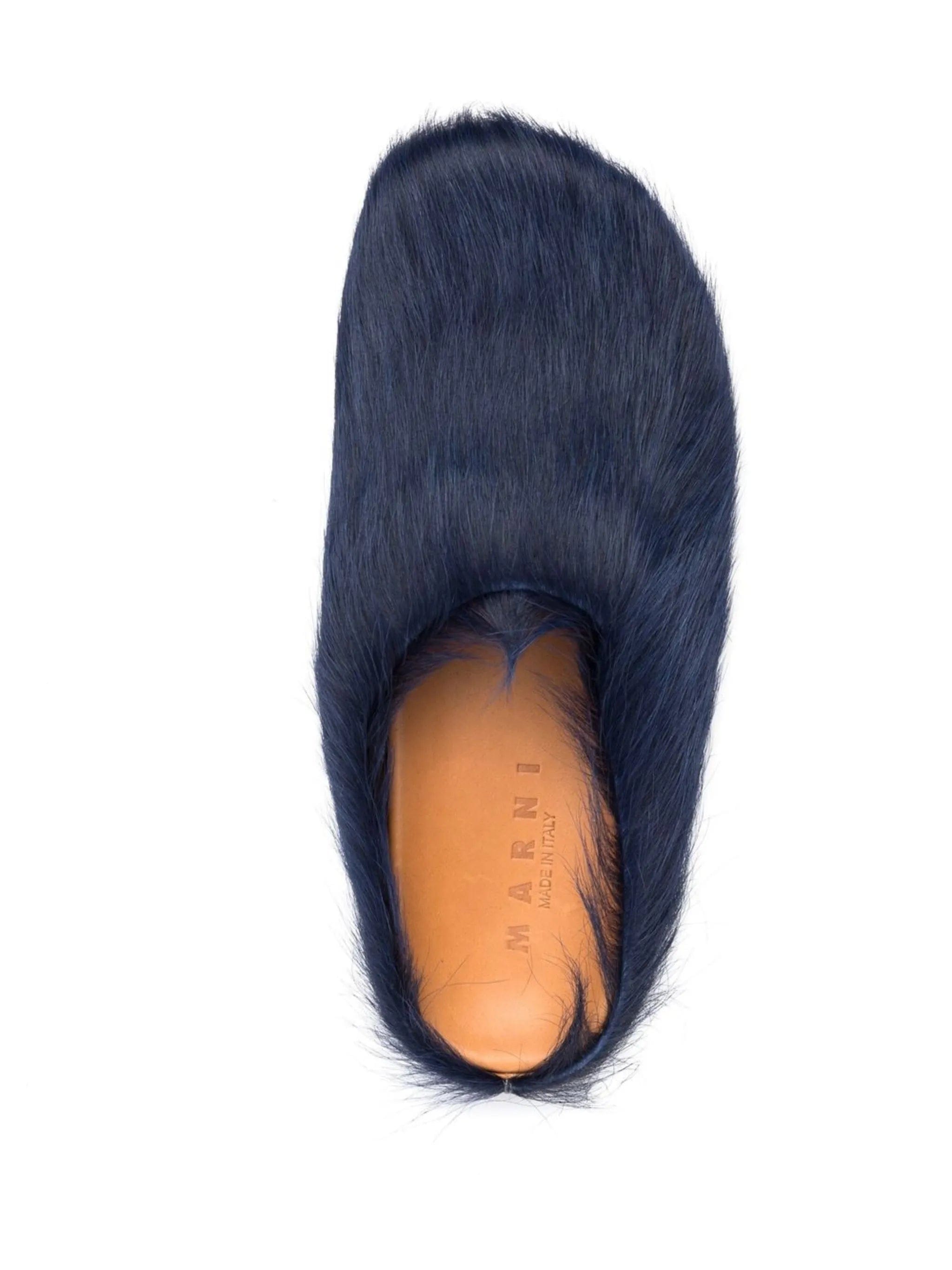 Marni Fussbet Sabot calf - hair slippers
