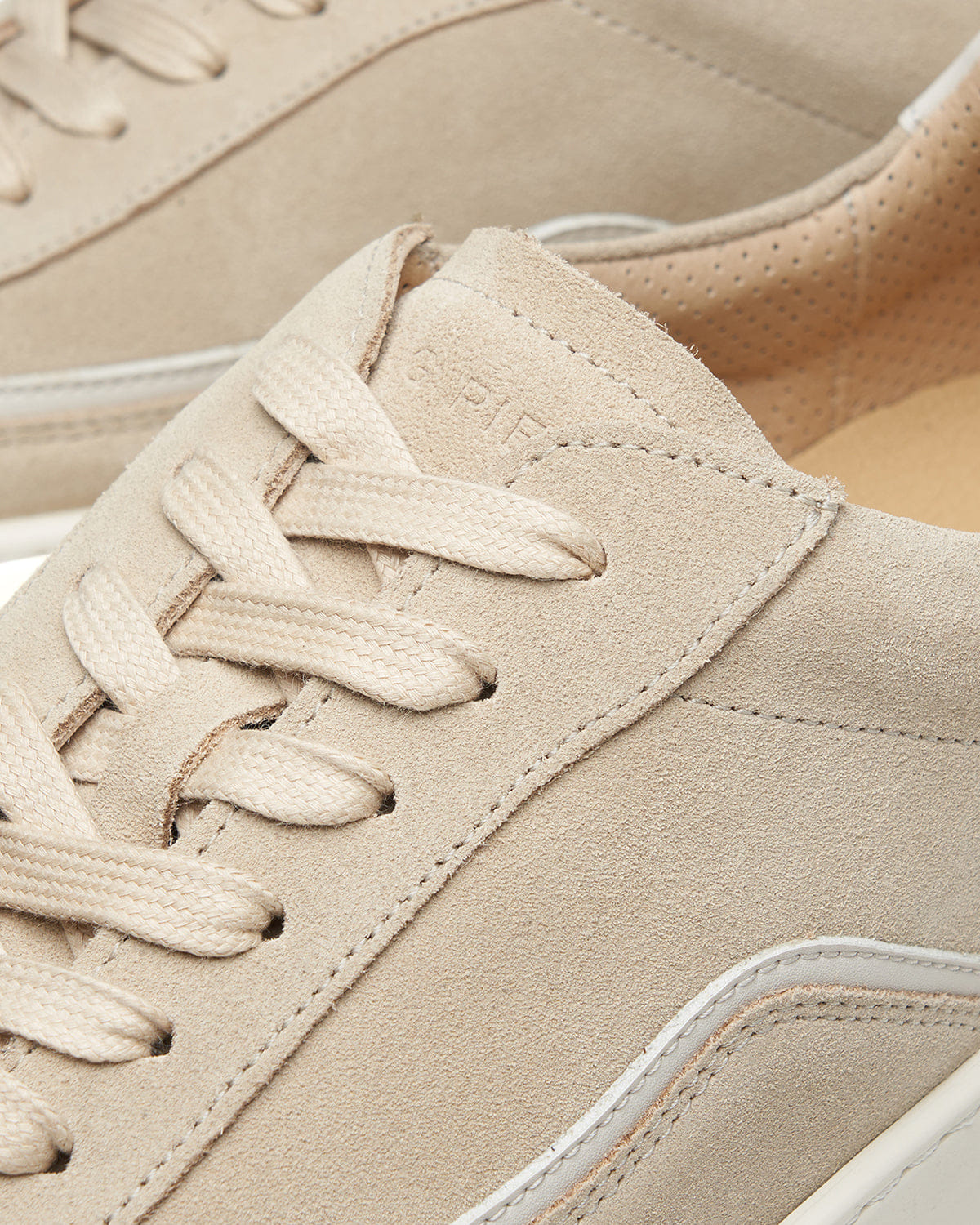 Conventional Mondo Stack Suede Beige