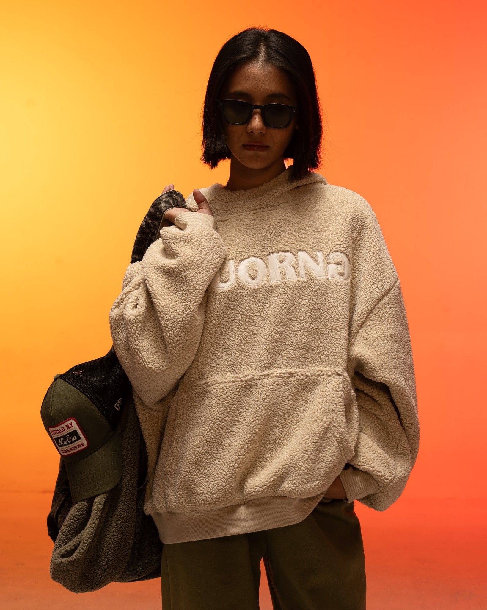 SHERPA Cream Sherpa Hoodie
