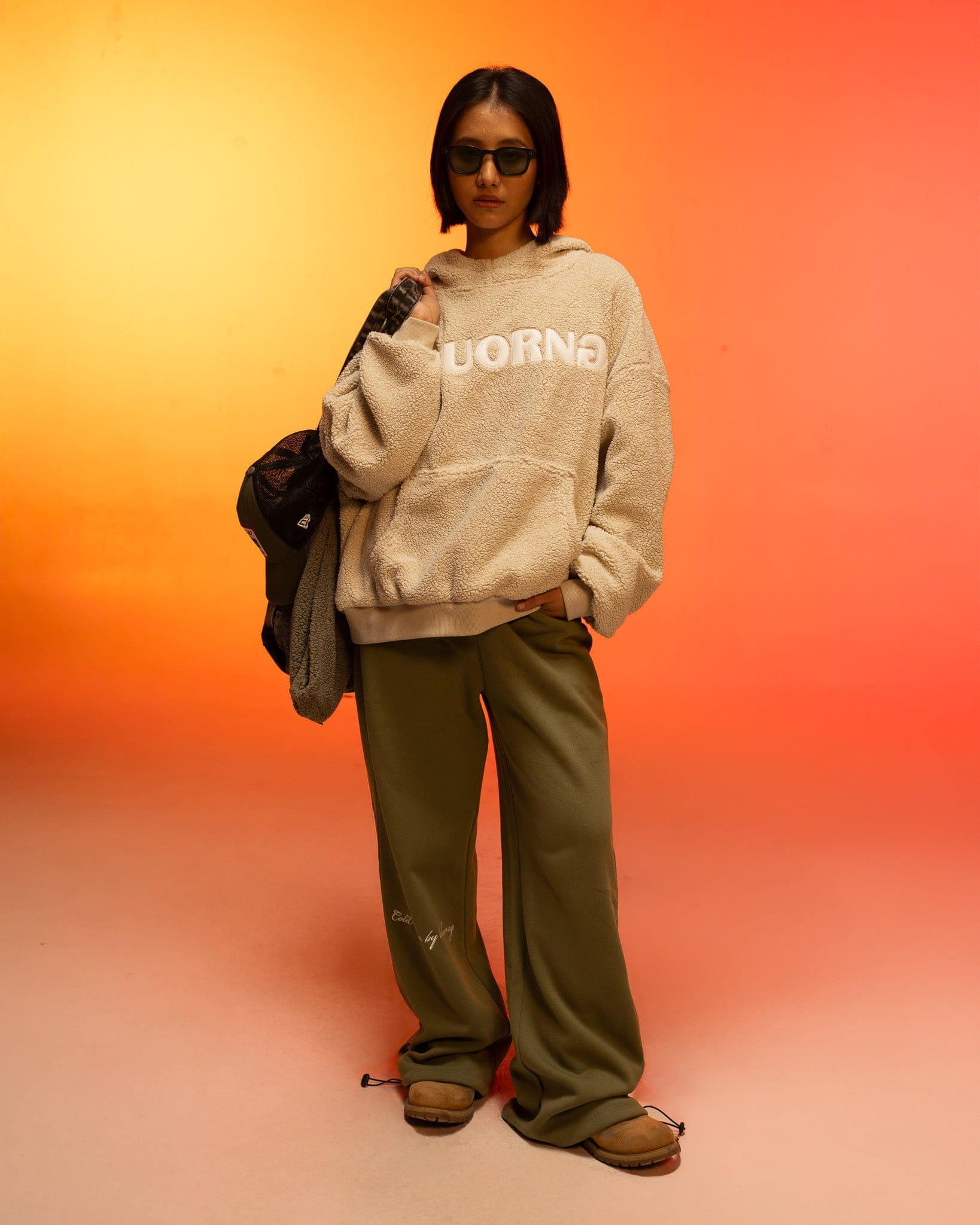 SHERPA Cream Sherpa Hoodie