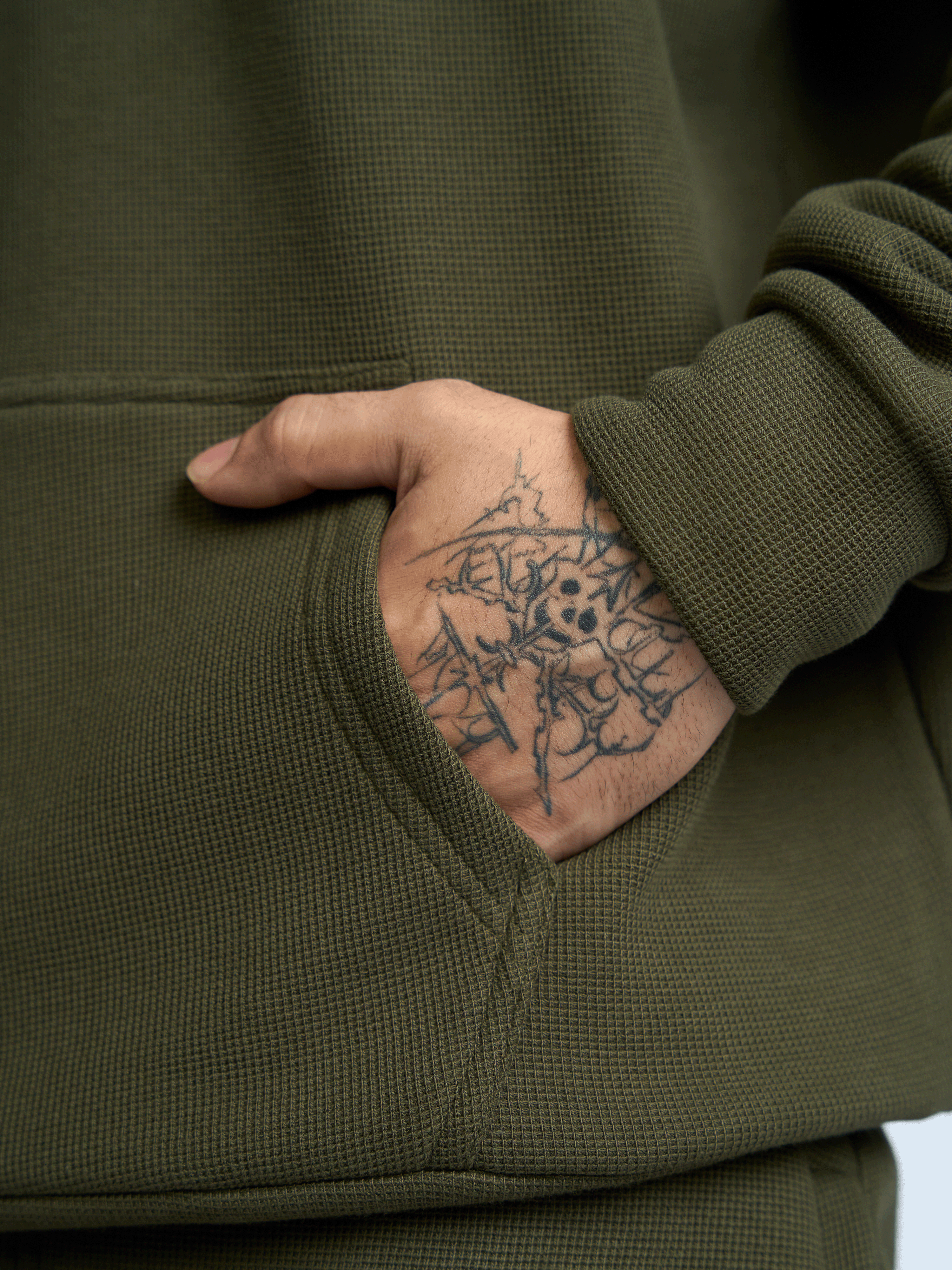 Deadbear Co - ord Hoodie Olive