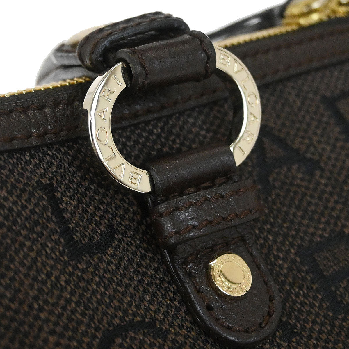 Other Brand Bvlgari Brown Logomania Duffle Handbag