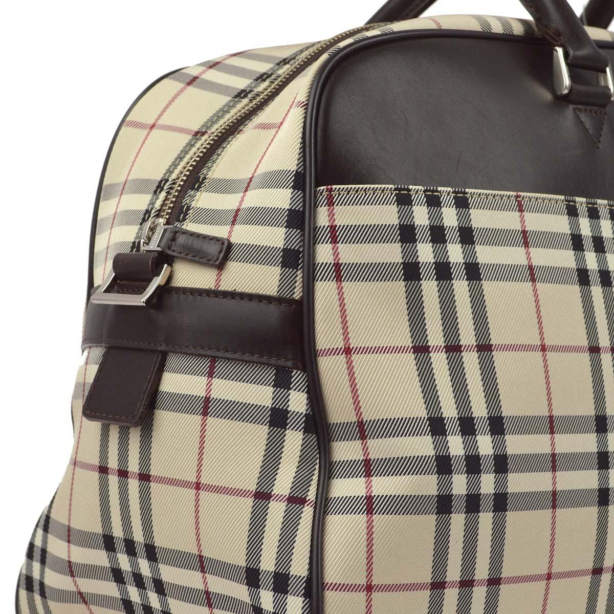 Other Brand Burberry Check 2way Duffle Shoulder Handbag