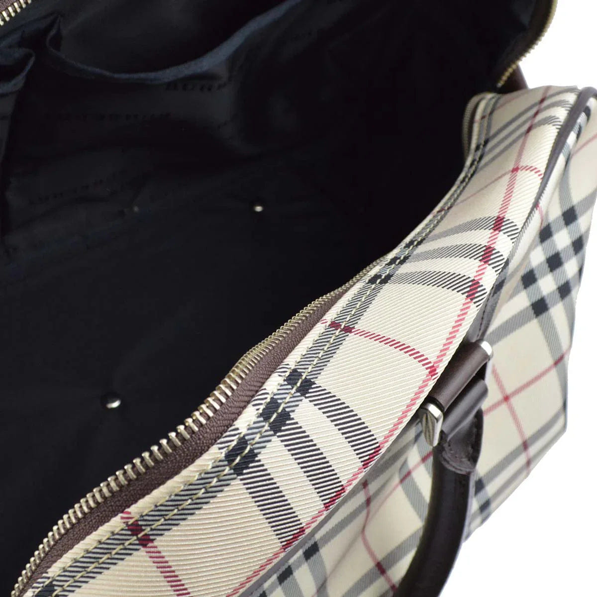 Other Brand Burberry Check 2way Duffle Shoulder Handbag
