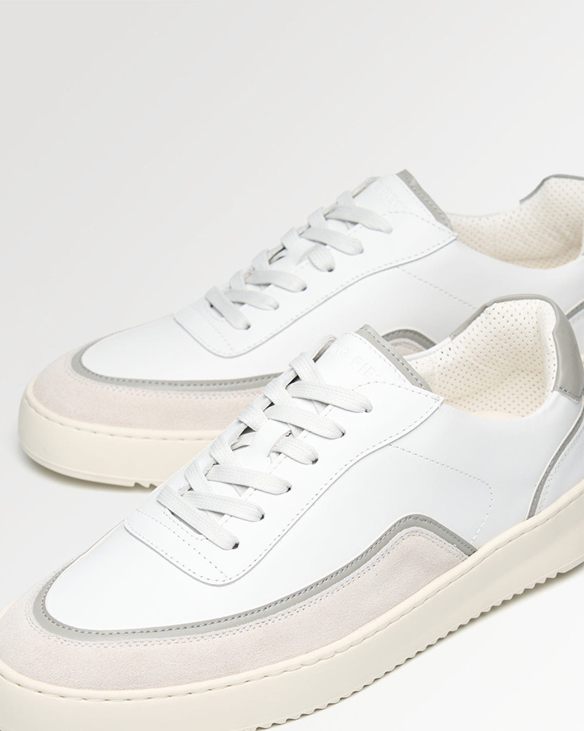 Conventional Mondo Stack Nappa White / Grey