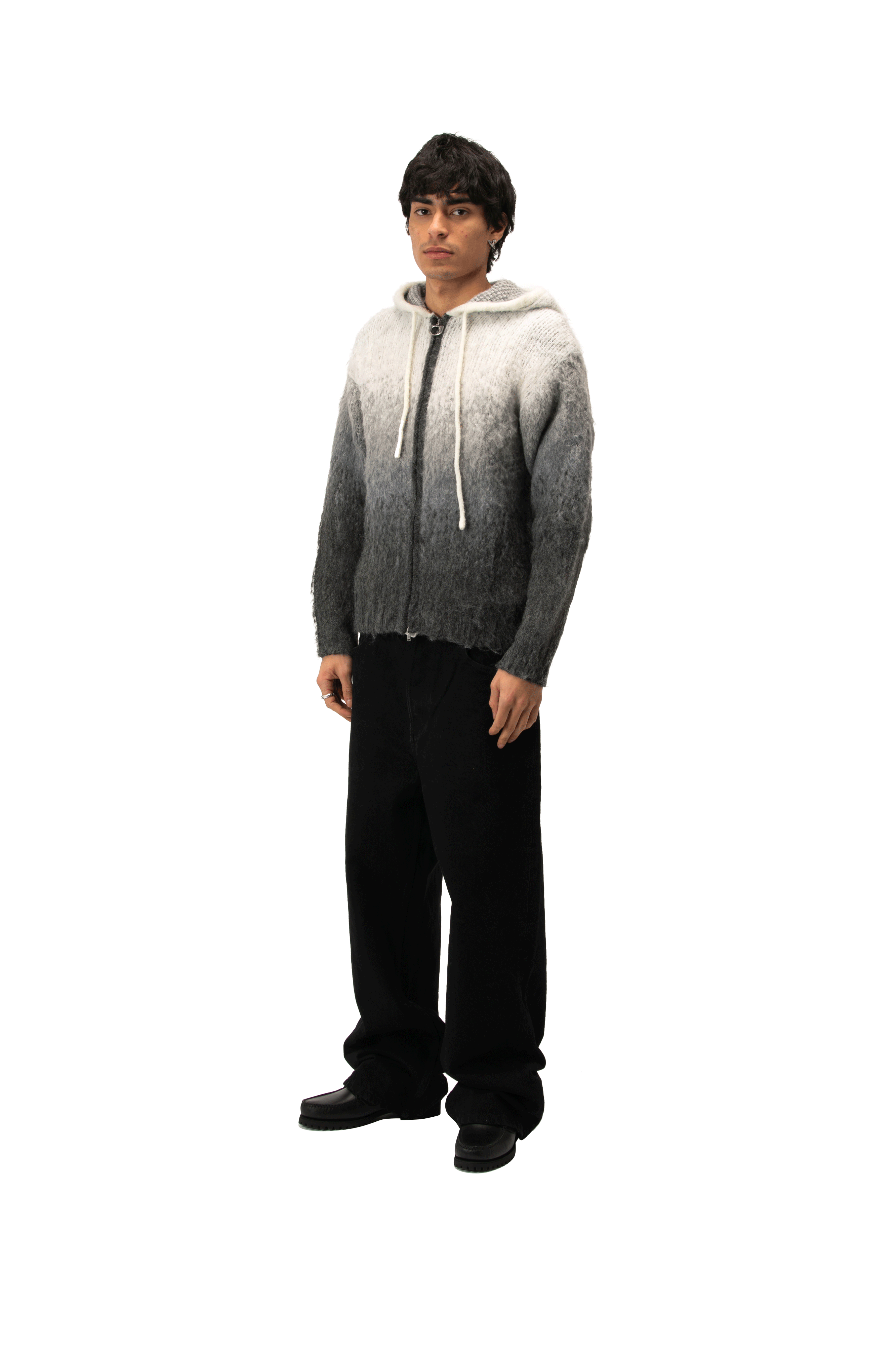 One Block Down Knitted Gradient Hoodie