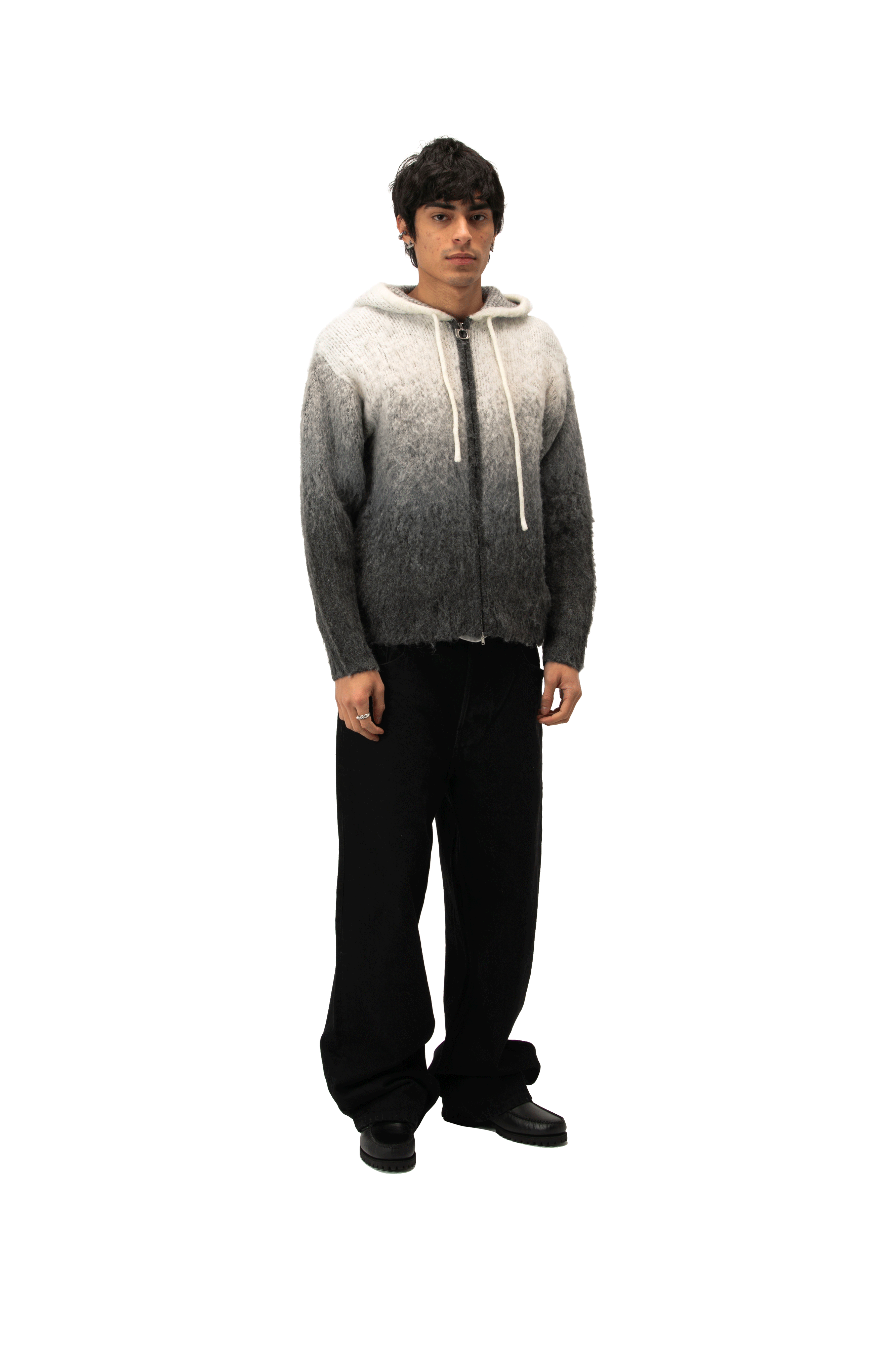 One Block Down Knitted Gradient Hoodie