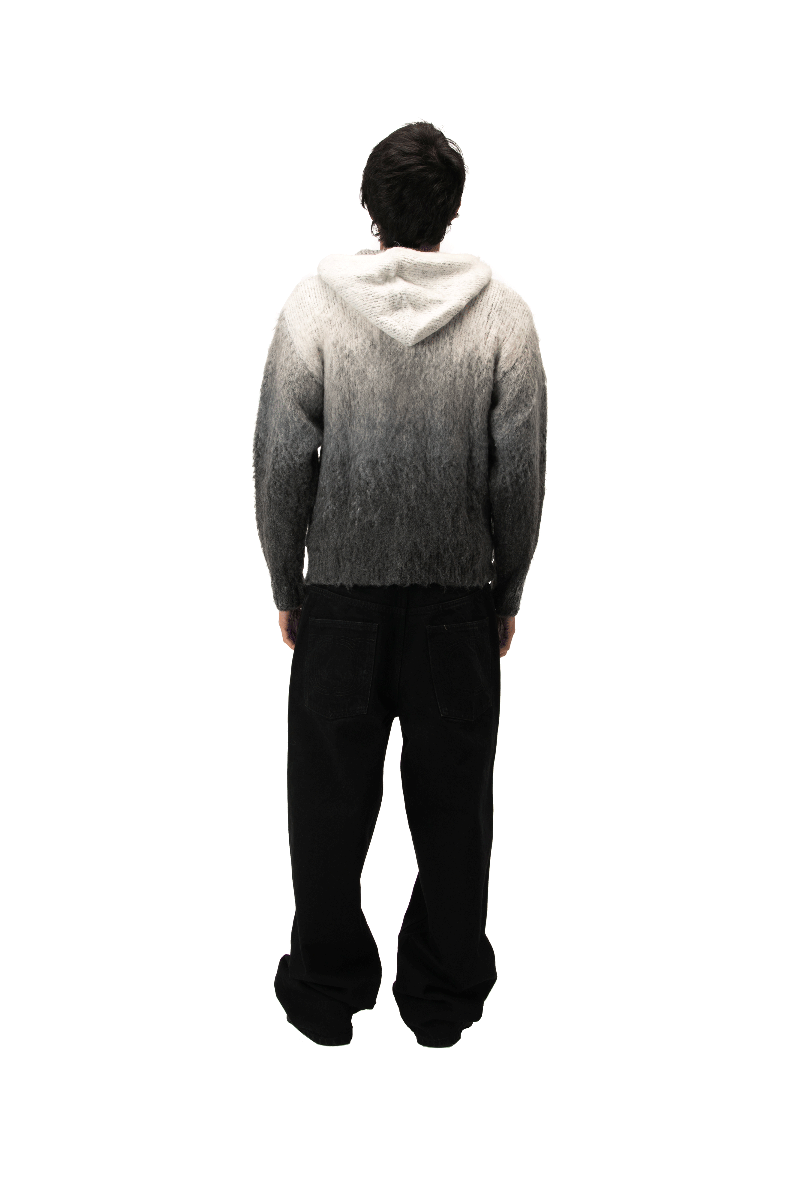 One Block Down Knitted Gradient Hoodie