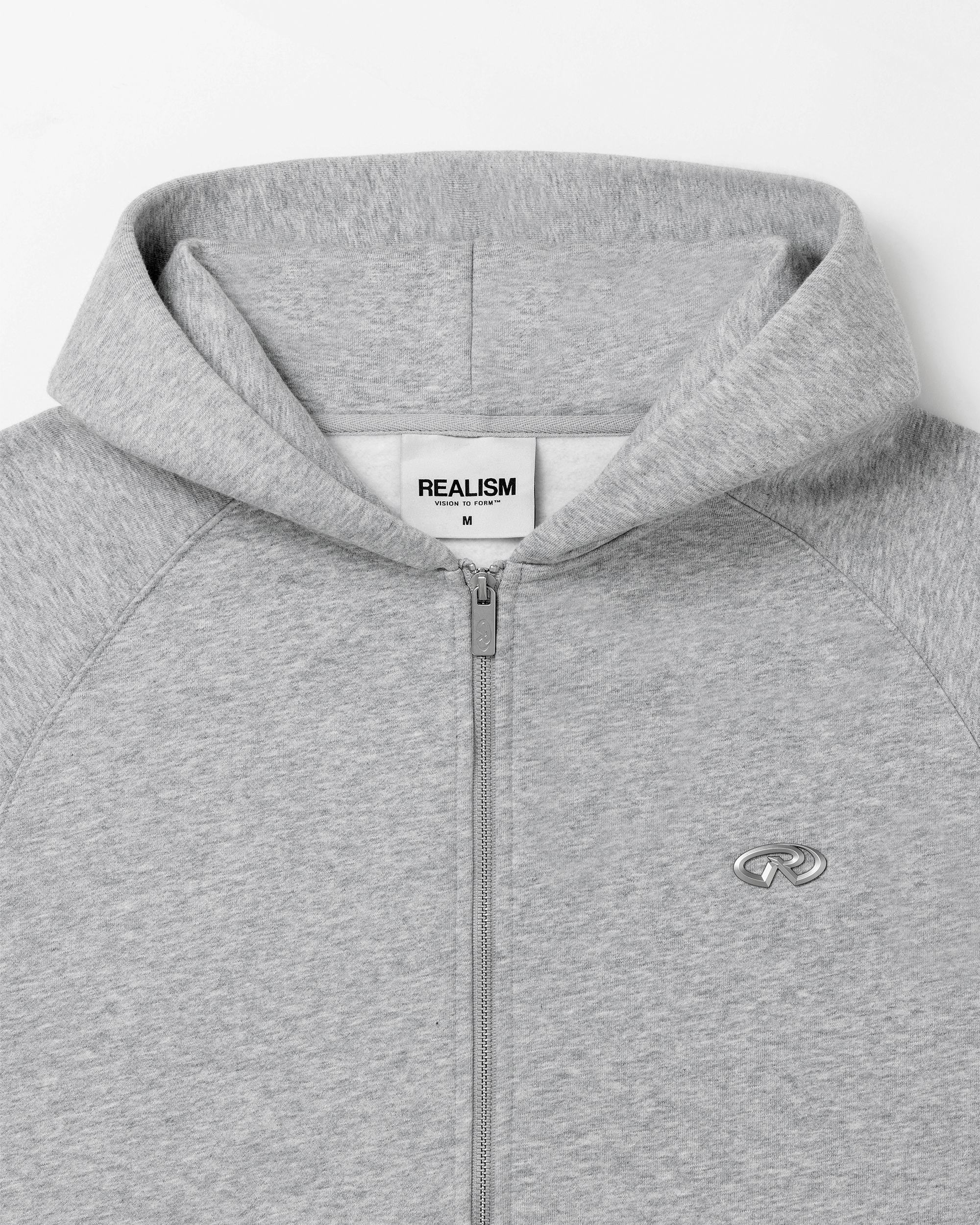 Realism SSS REALISM RADIANT ZIP HOODIE V2 GREY MARLE