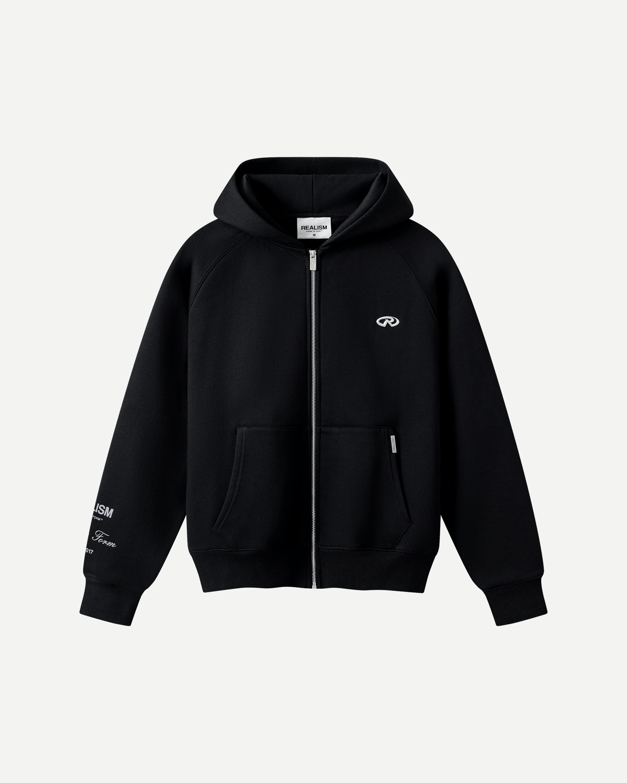Realism SSS REALISM RADIANT ZIP HOODIE V2 BLACK