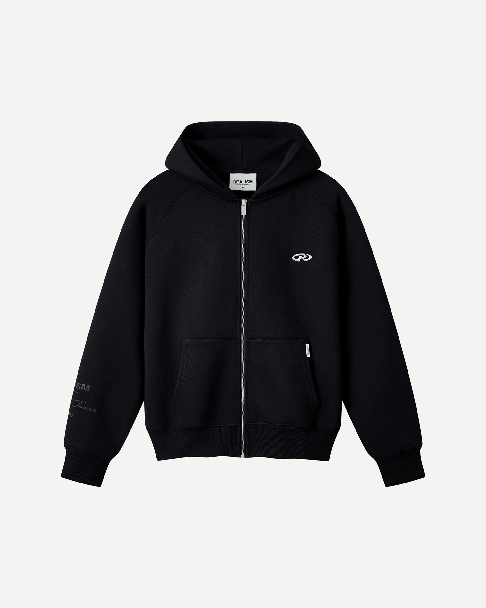 Realism SSS REALISM RADIANT ZIP HOODIE V2 REFLECTIVE BLACK