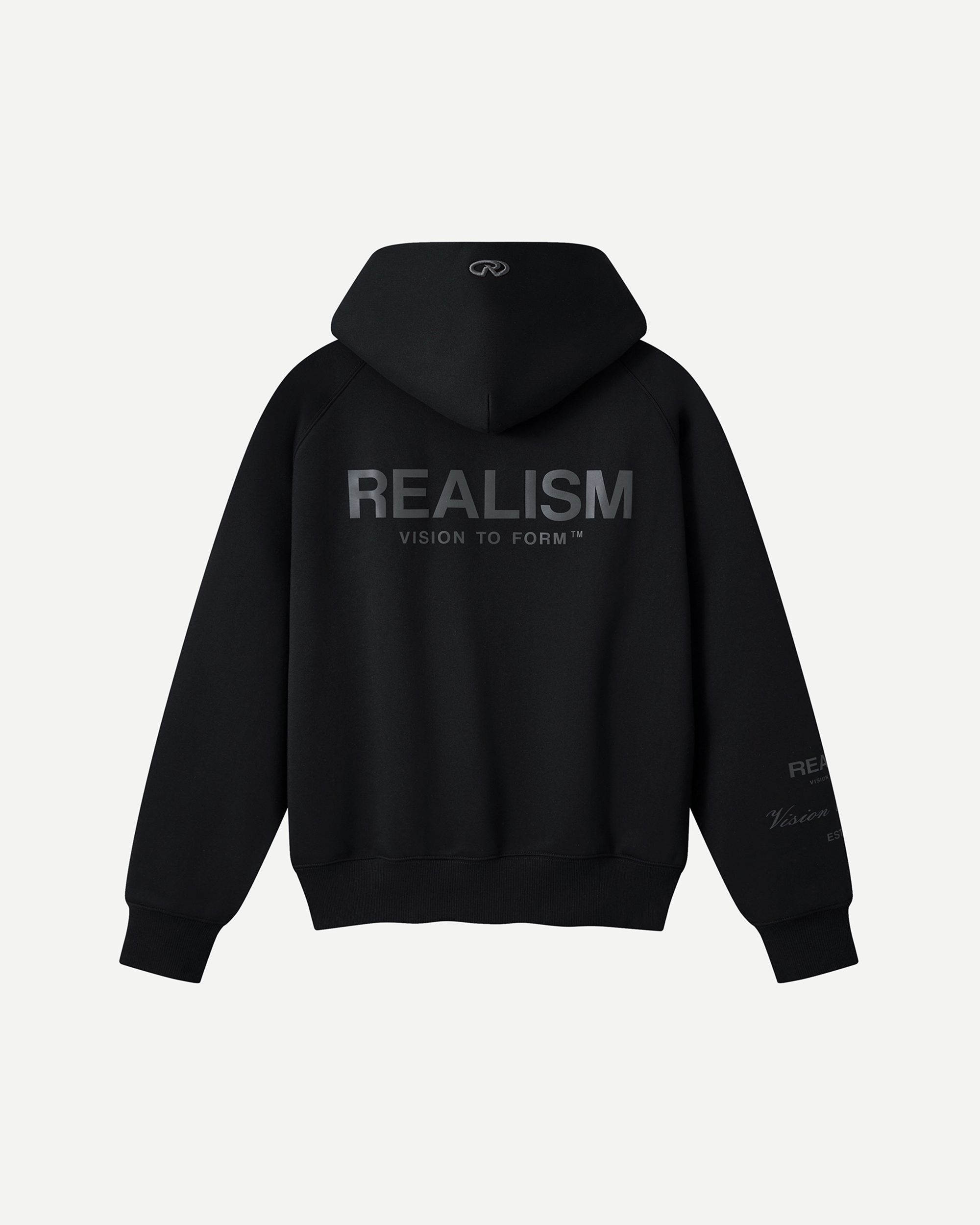 Realism SSS REALISM RADIANT ZIP HOODIE V2 REFLECTIVE BLACK