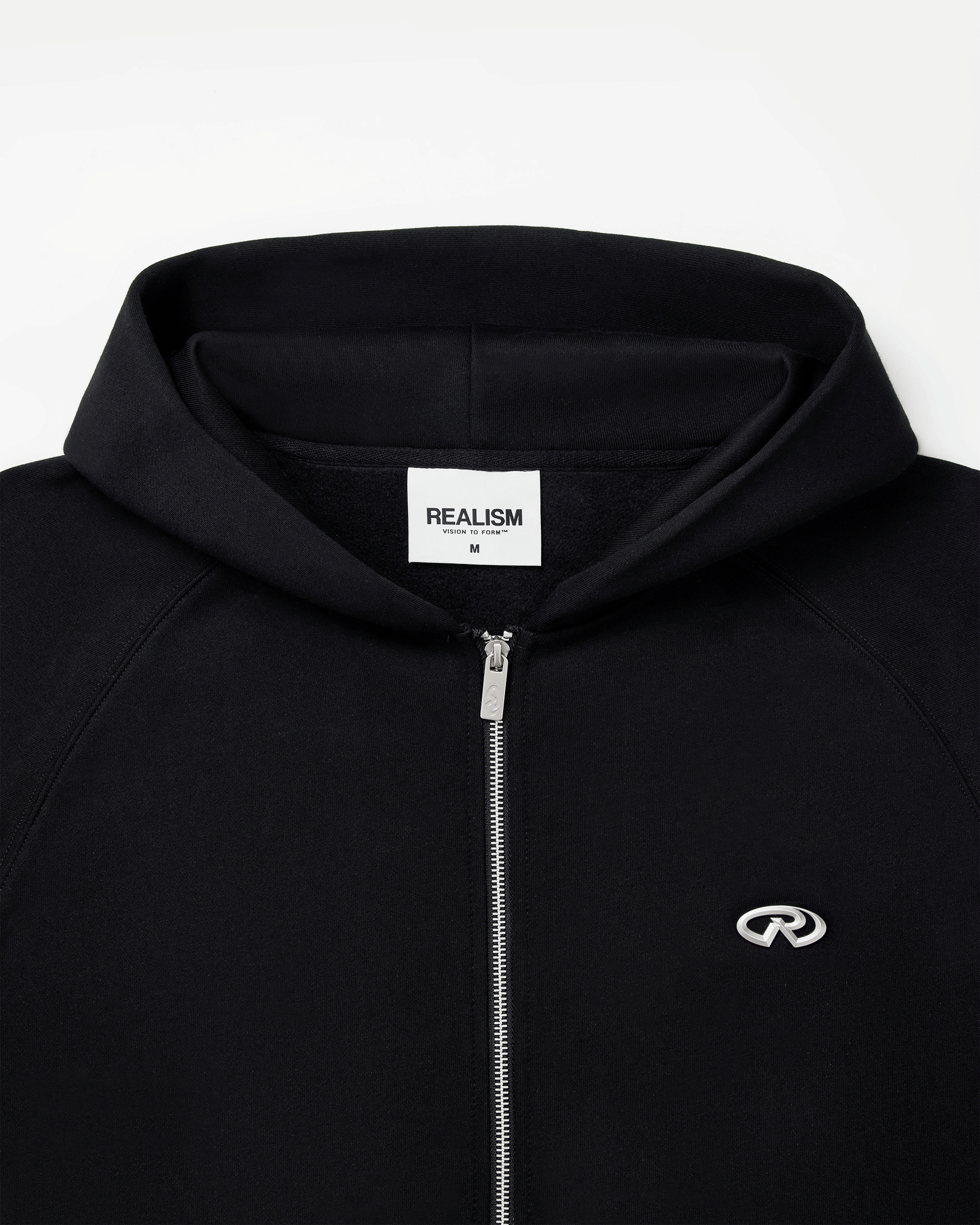 Realism SSS REALISM RADIANT ZIP HOODIE V2 REFLECTIVE BLACK