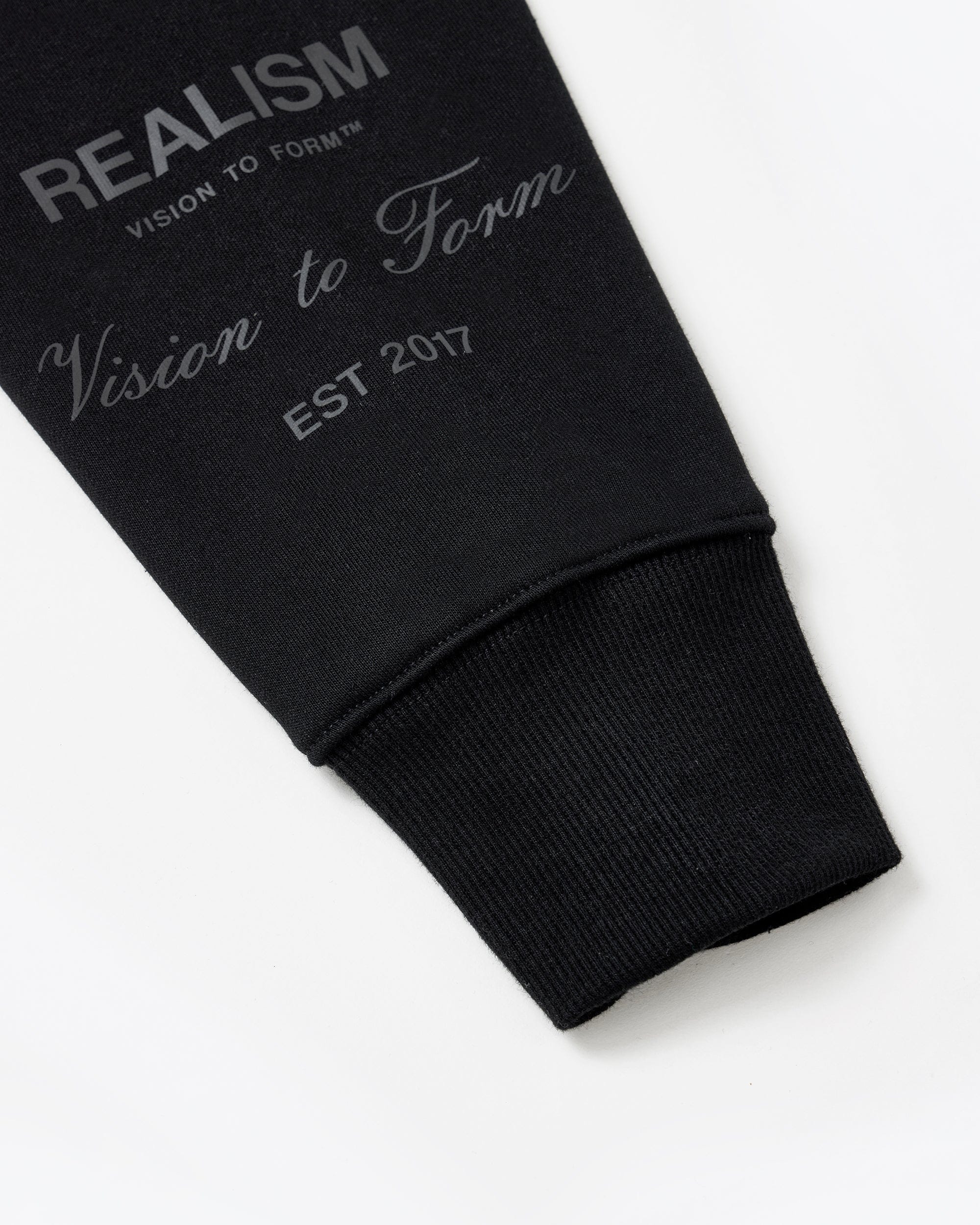 Realism SSS REALISM RADIANT ZIP HOODIE V2 REFLECTIVE BLACK
