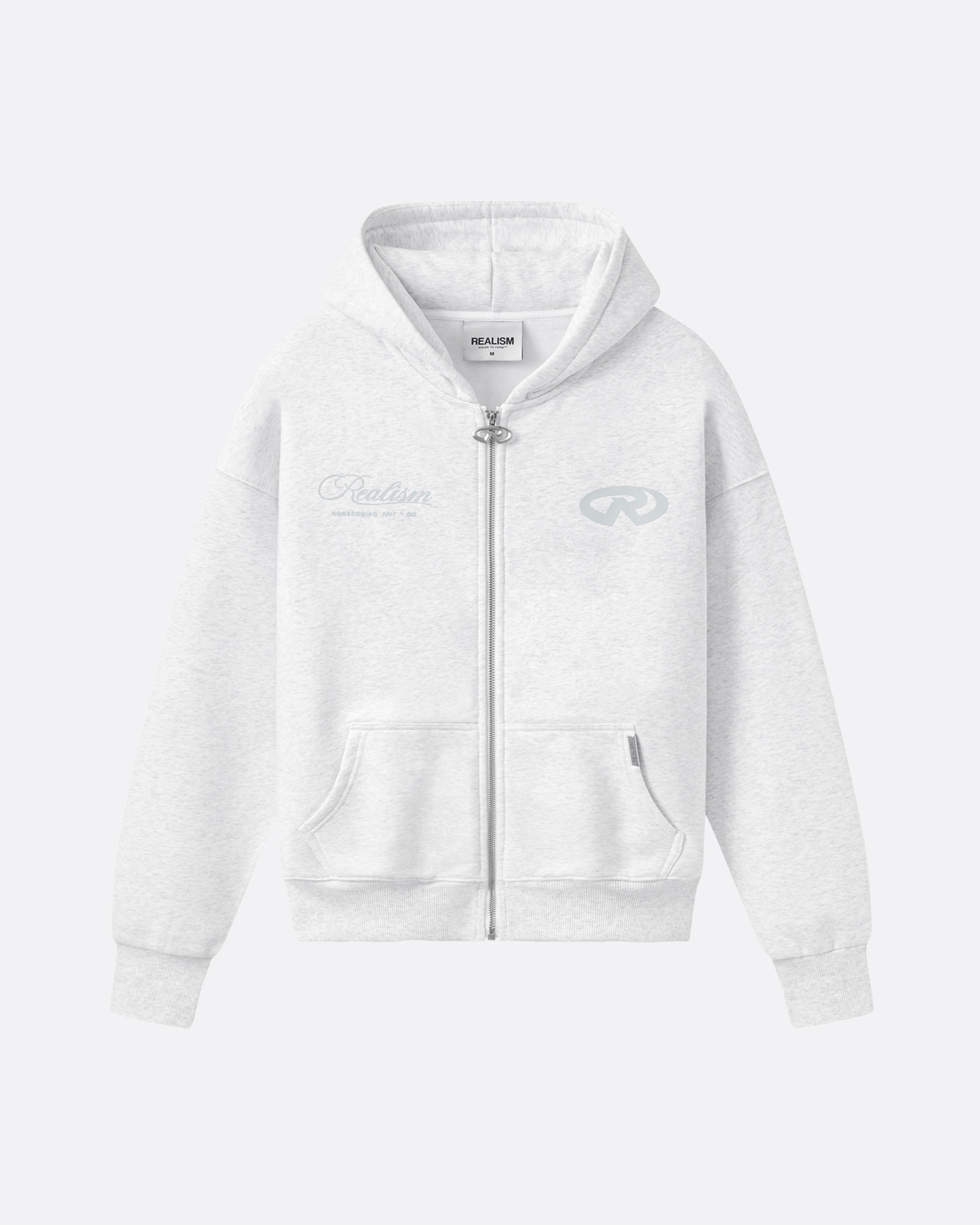 Realism SSS REALISM HOMECOMING ZIP HOODIE V2 SNOW MARLE