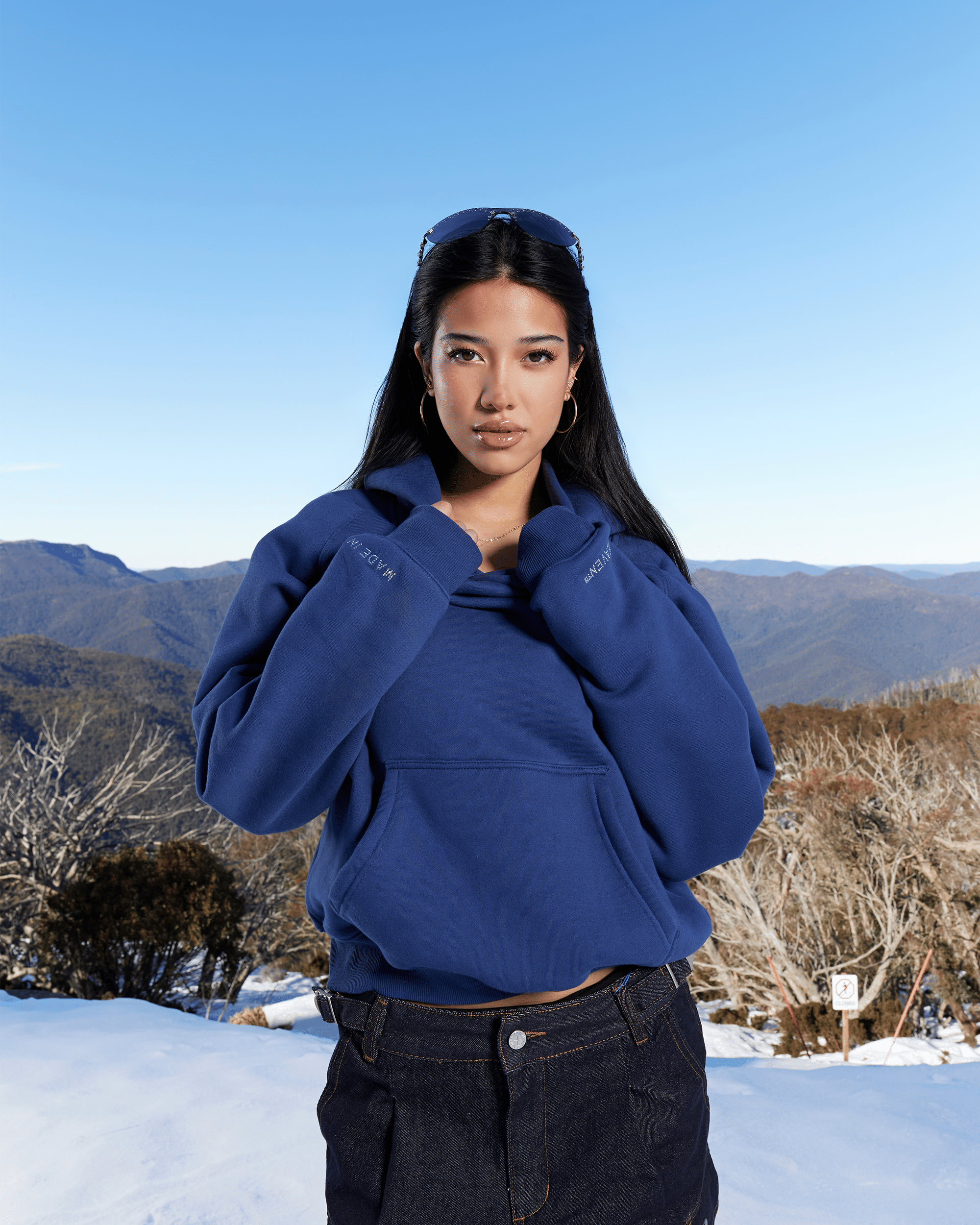 Realism SSS REALISM GLIMMER LOGO HOODIE ASTRAL NAVY