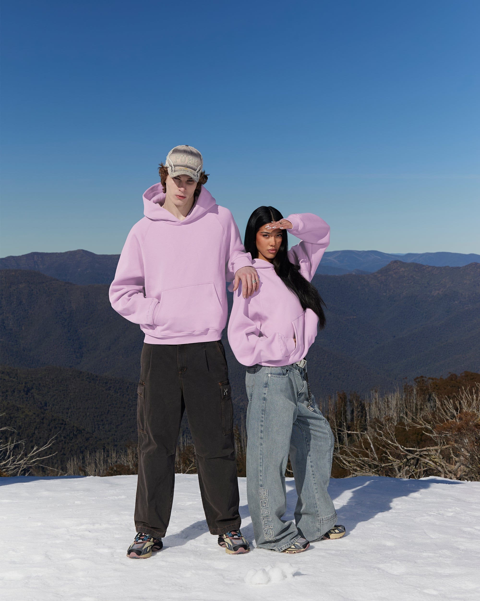 Realism SSS REALISM GLIMMER LOGO HOODIE POWDER LILAC