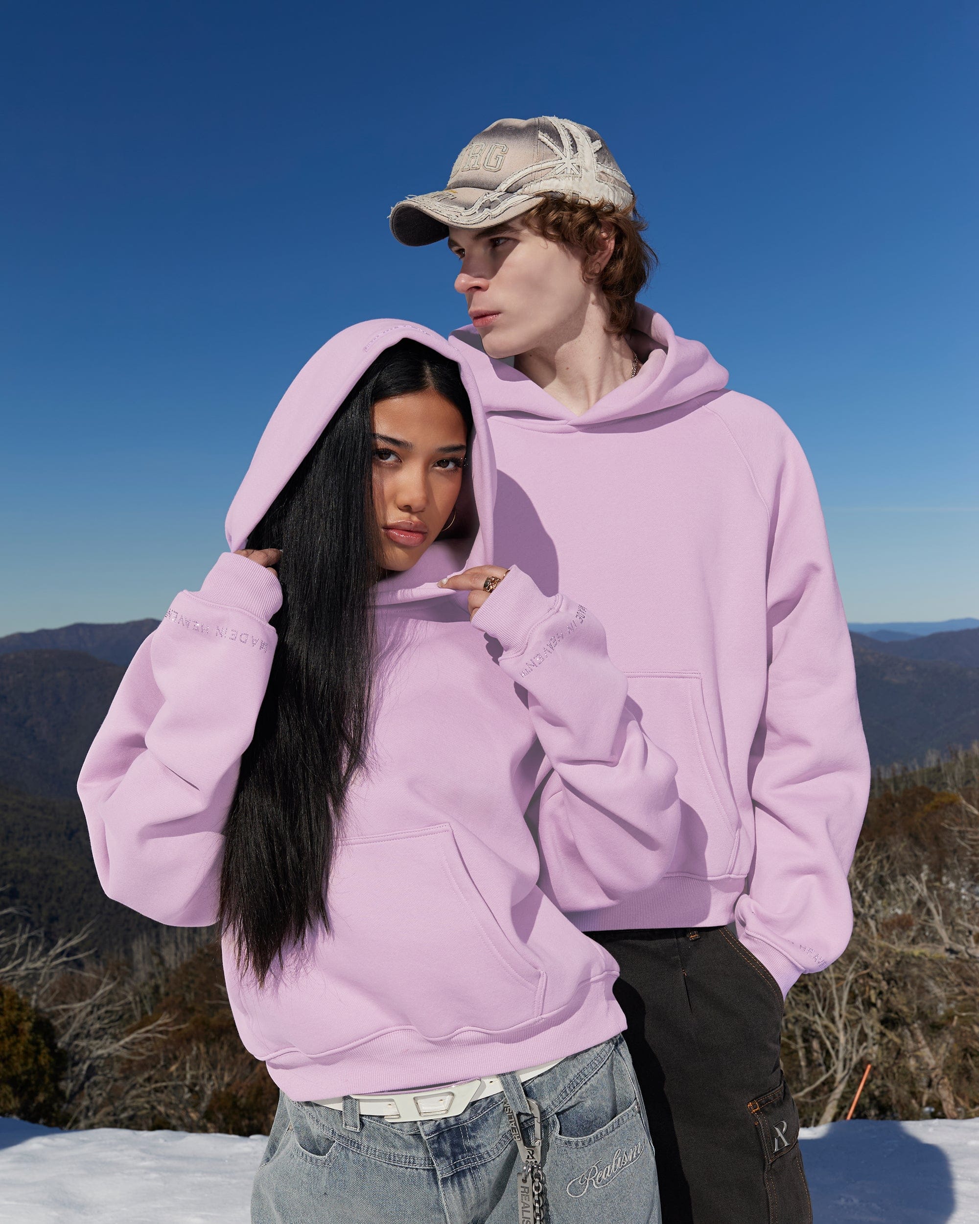 Realism SSS REALISM GLIMMER LOGO HOODIE POWDER LILAC