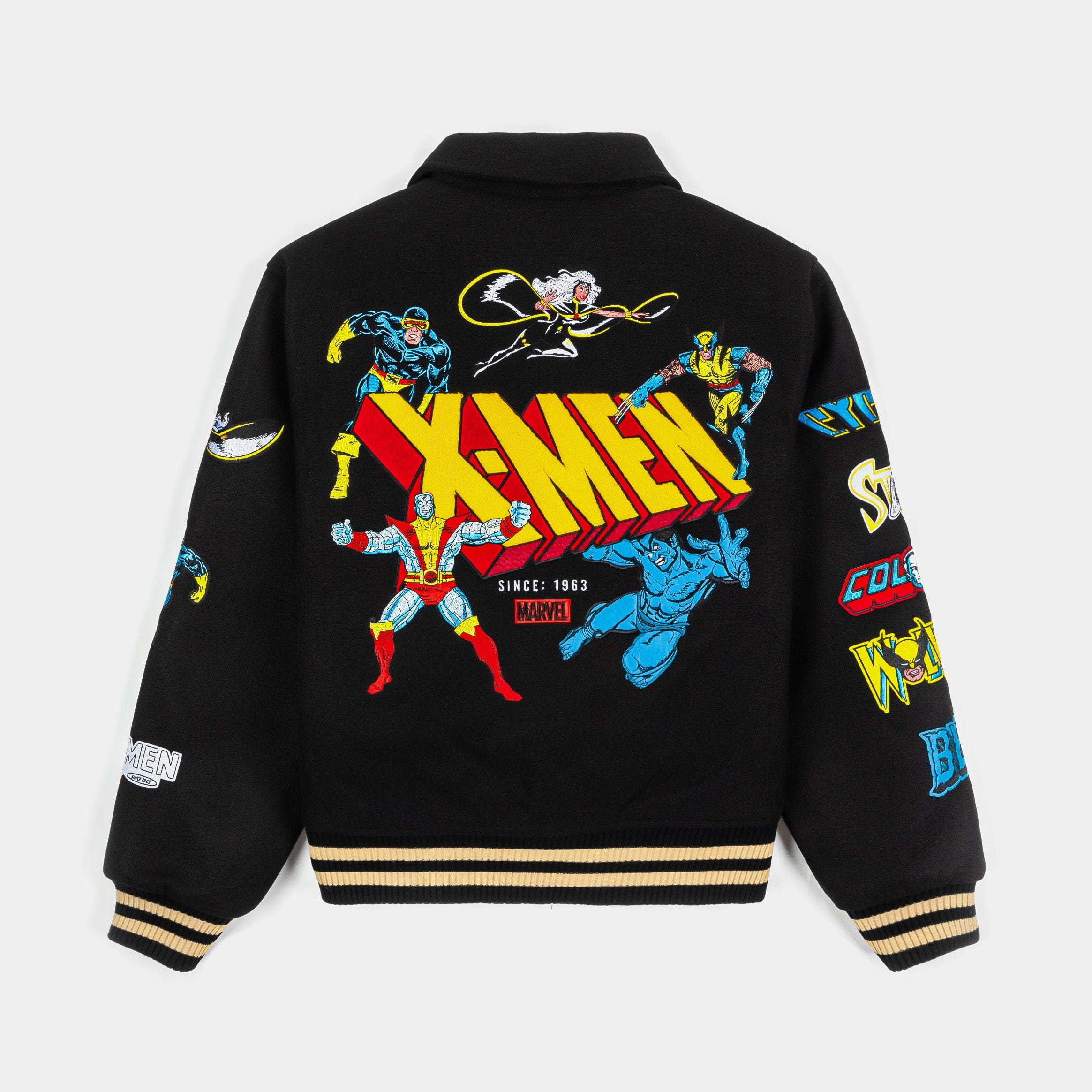 Marvel x SP Marvel By Shoe Palace Team x Men Varsity Mens Jacket (Black/Yellow)