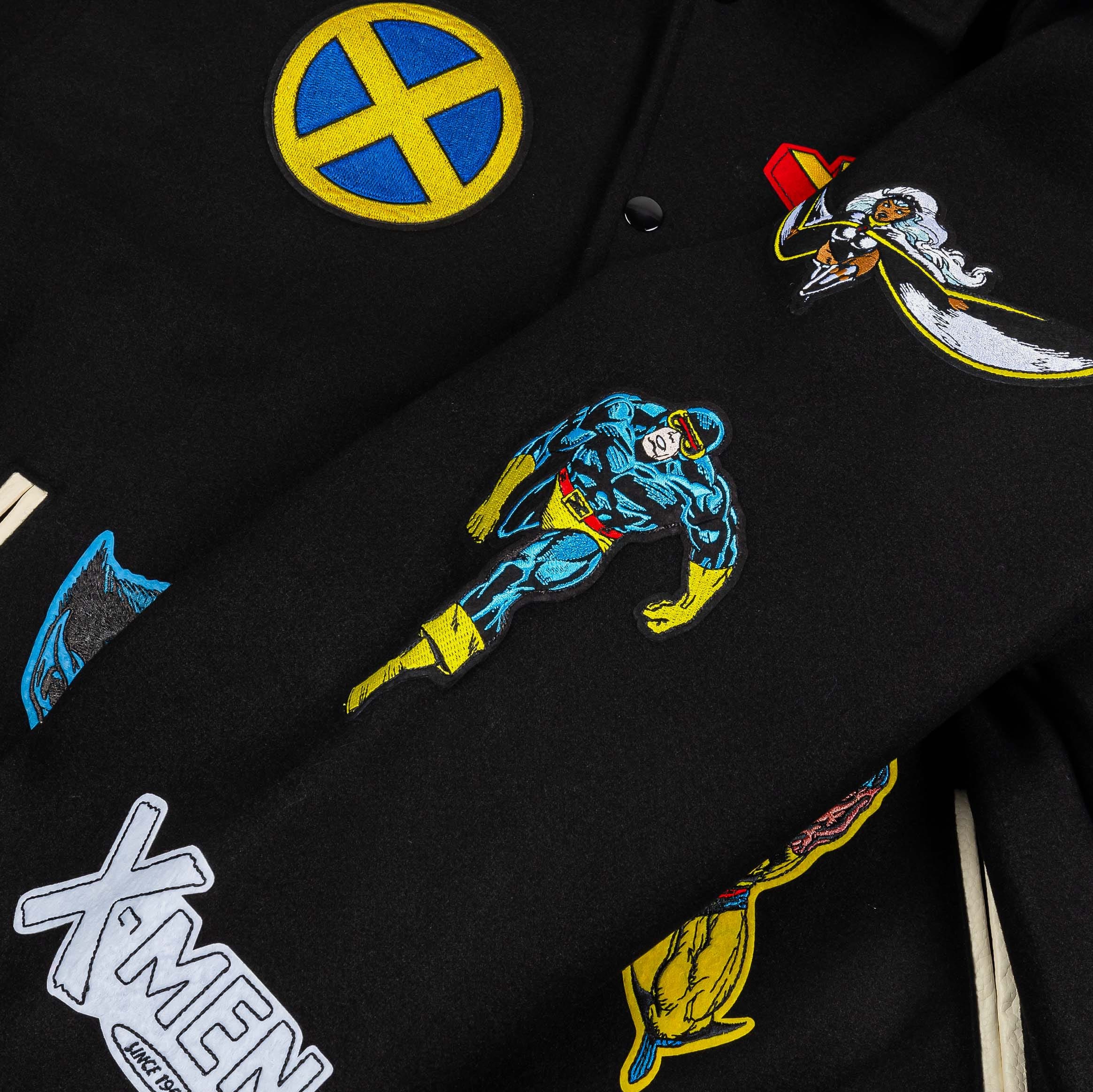 Marvel x SP Marvel By Shoe Palace Team x Men Varsity Mens Jacket (Black/Yellow)