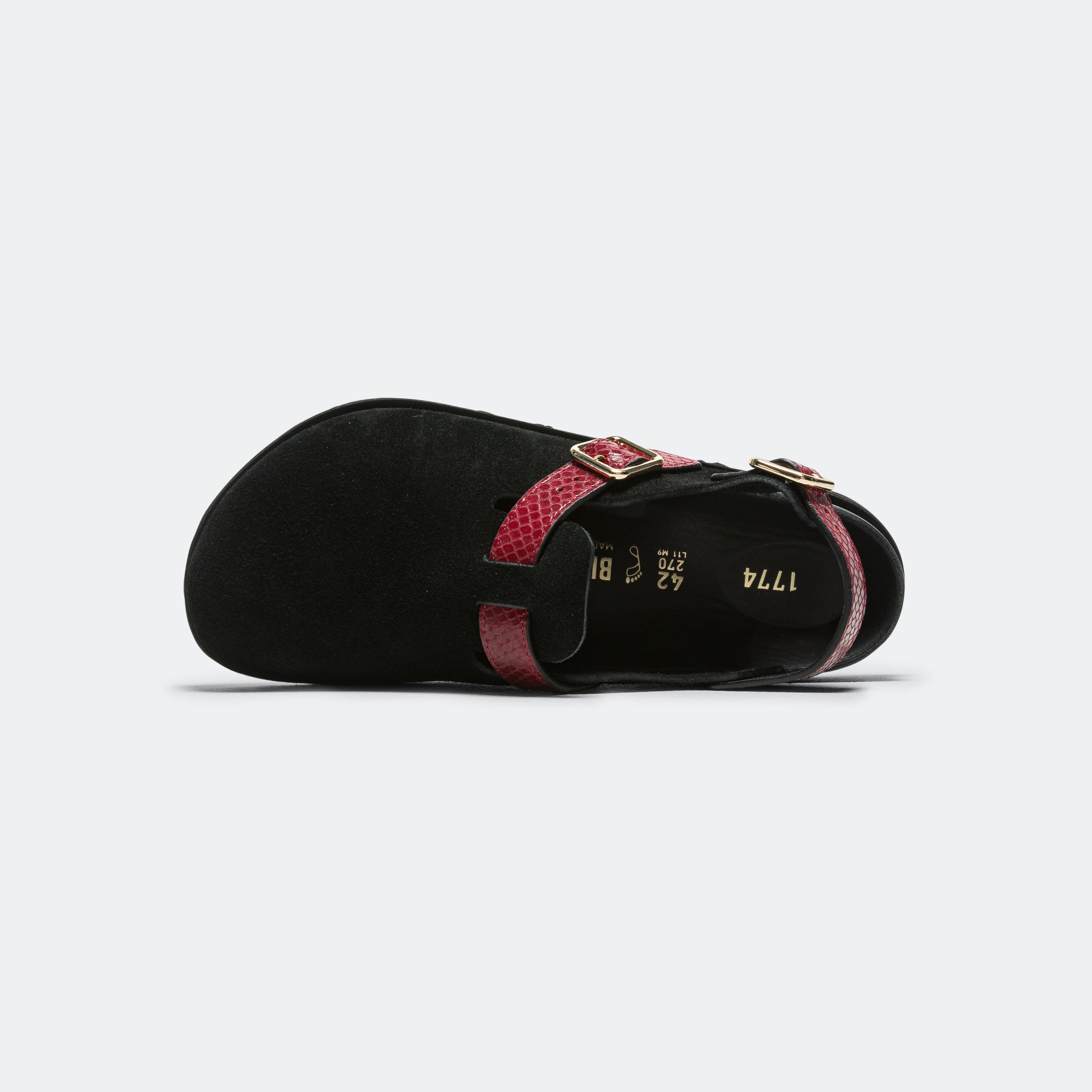 Birkenstock 1774 Tokio Cazador Narrow - Red Snake Leather