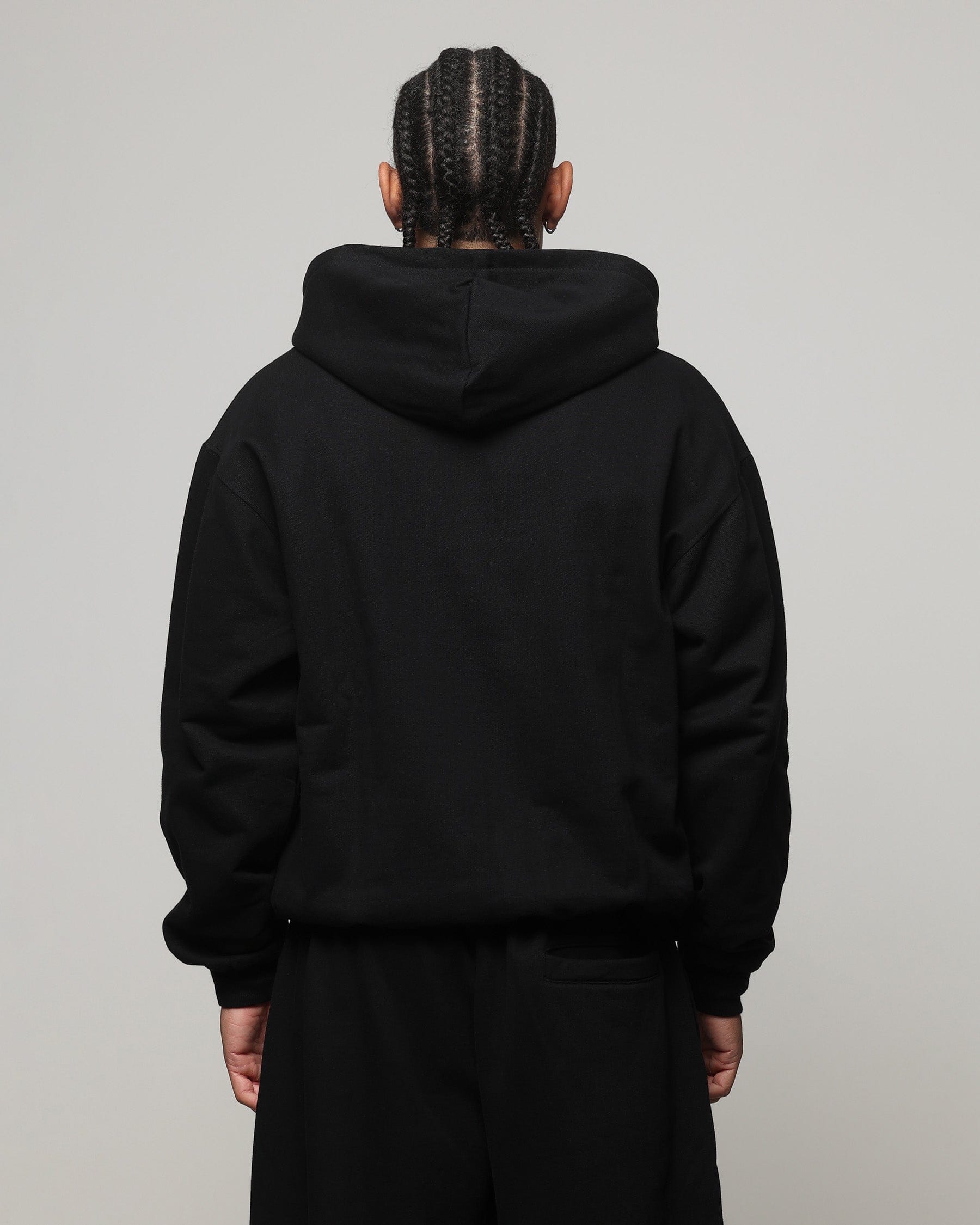 American Thrift Zip Hoodie Black
