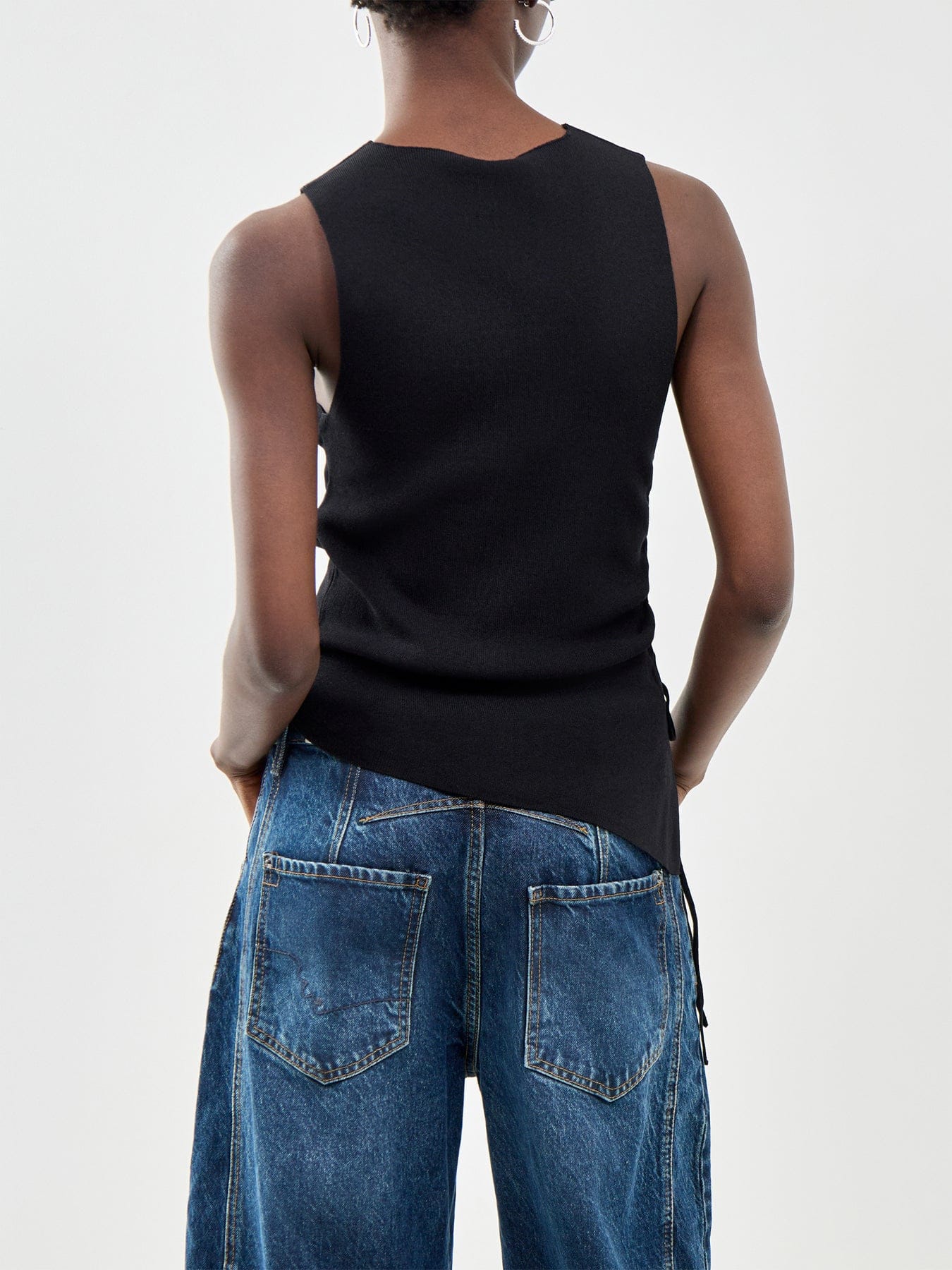 ONLY Milo Tie Strap Tank Top Black