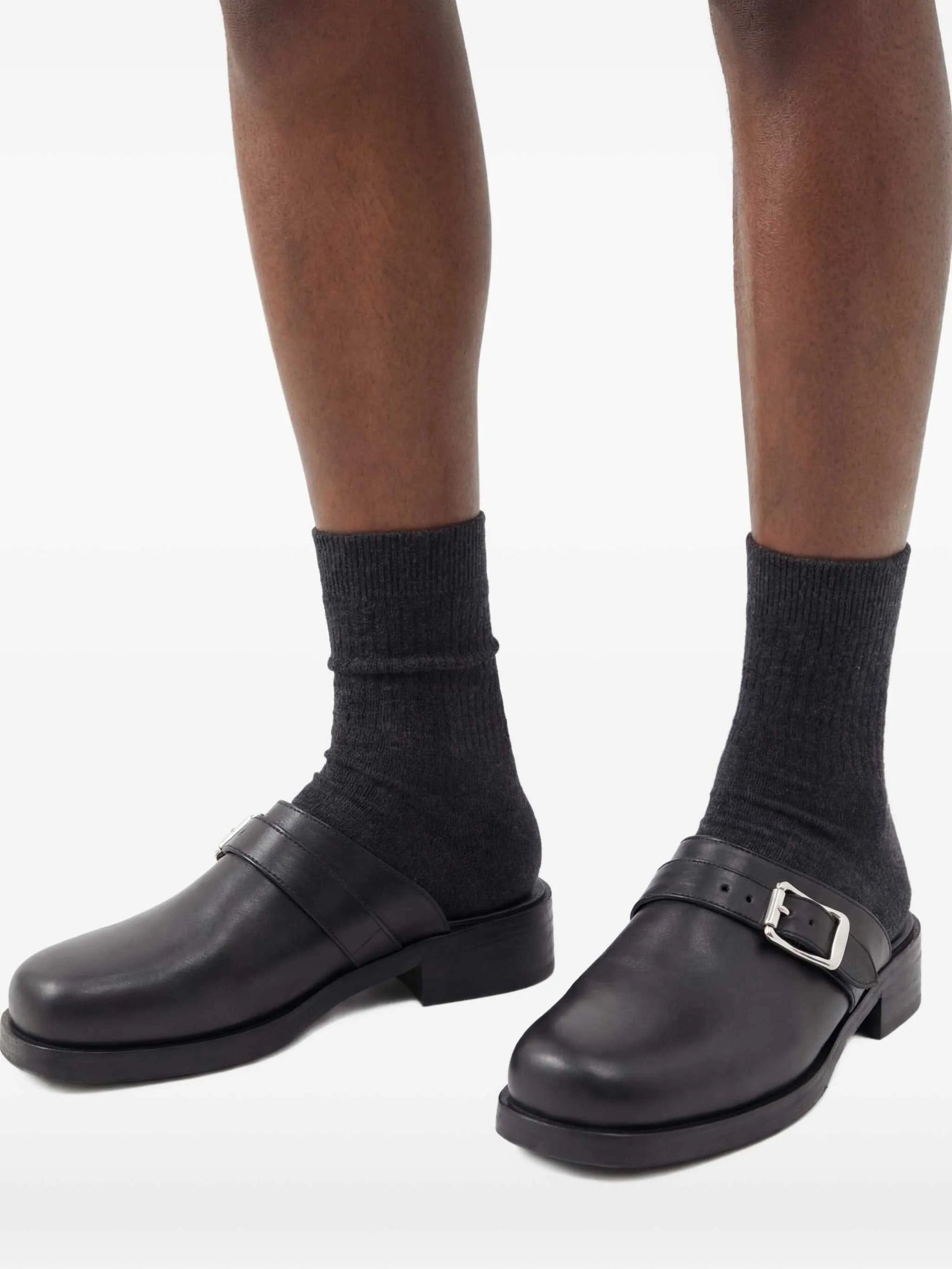 OUR Legacy buckle - detail mules