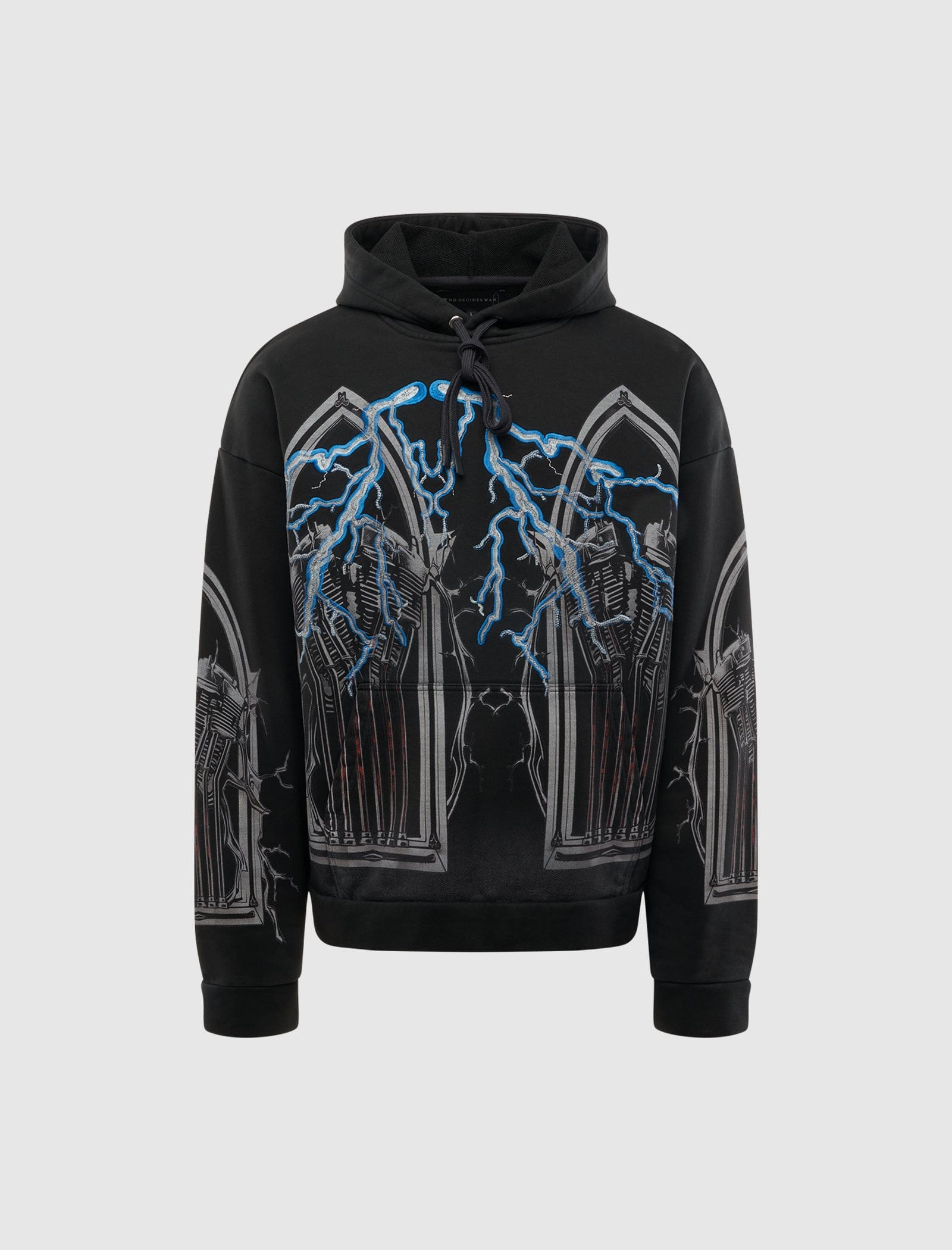WHO Decides WAR ENGINE HOODED PULLOVER