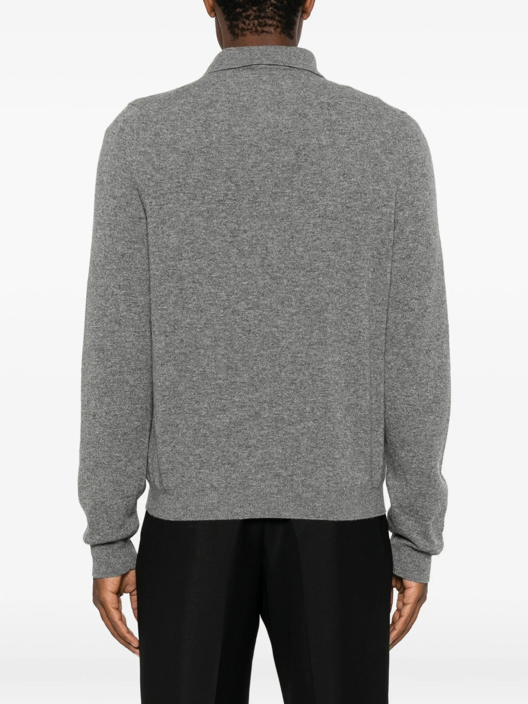 Jil Sander long - sleeve wool polo shirt