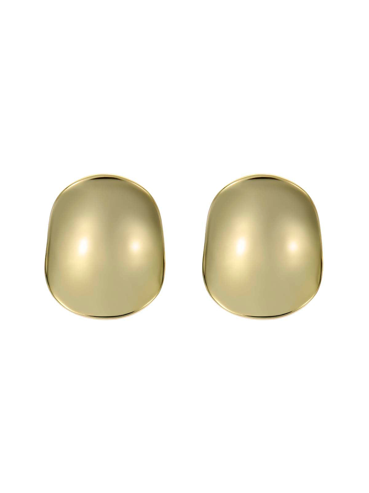 Ted Baker Conya Concave Large Stud Earrings Gold