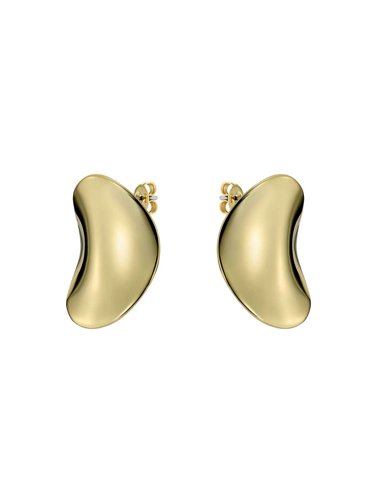 Ted Baker Conya Concave Large Stud Earrings Gold