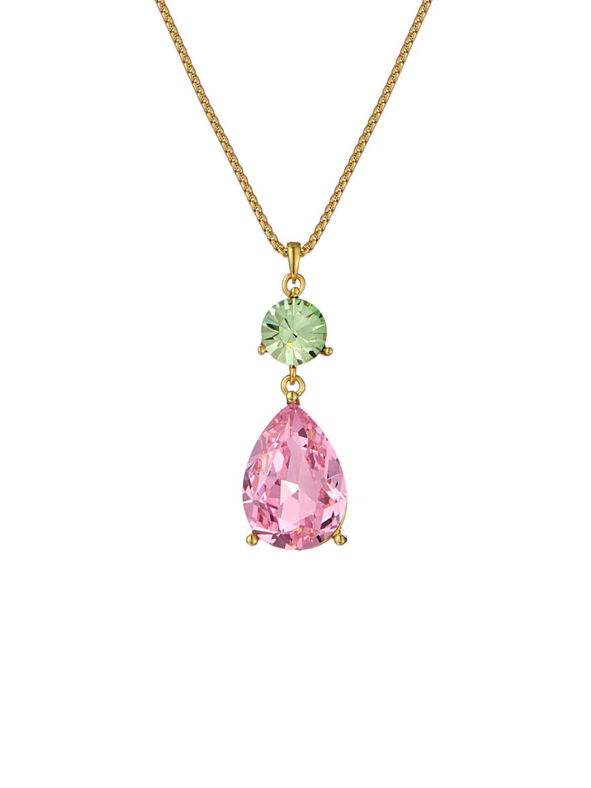Ted Baker Tearsa Crystal Teardrop Pendant Necklace Green