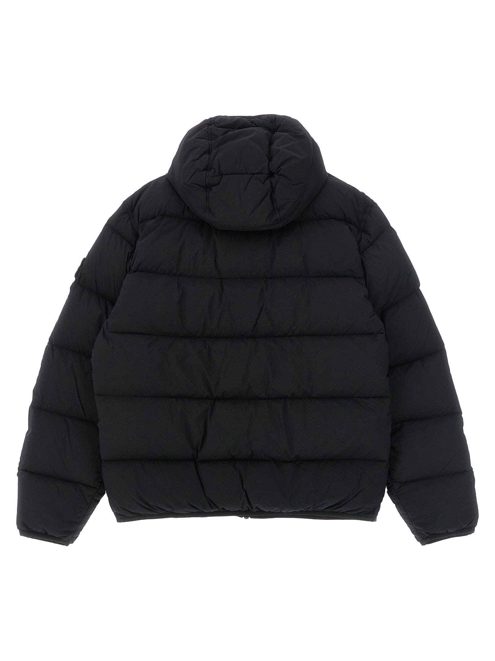 Stone Island Junior Quilted Technical Down Jacket — black