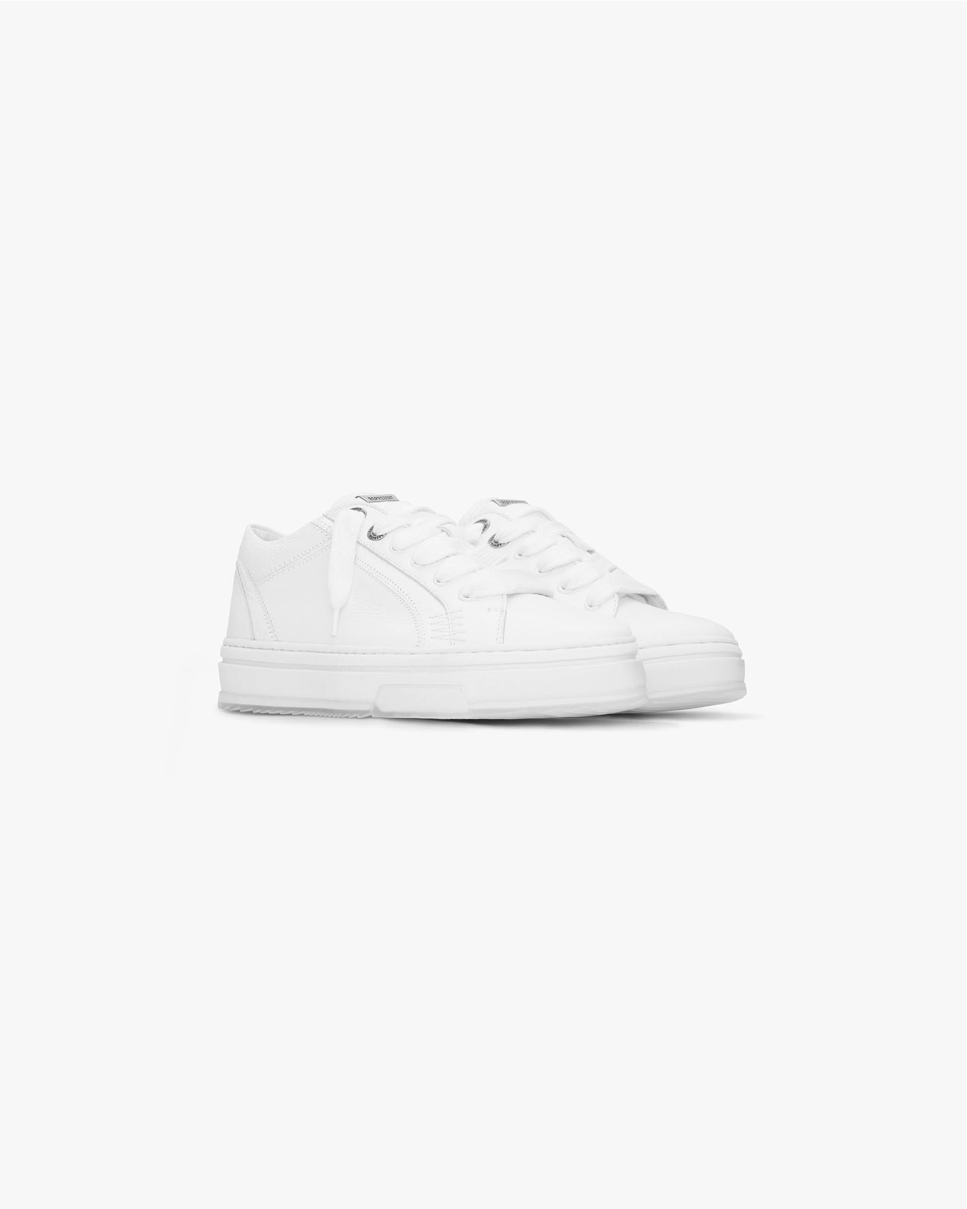 SS24 Other HTN Low Tumbled Leather - Flat White