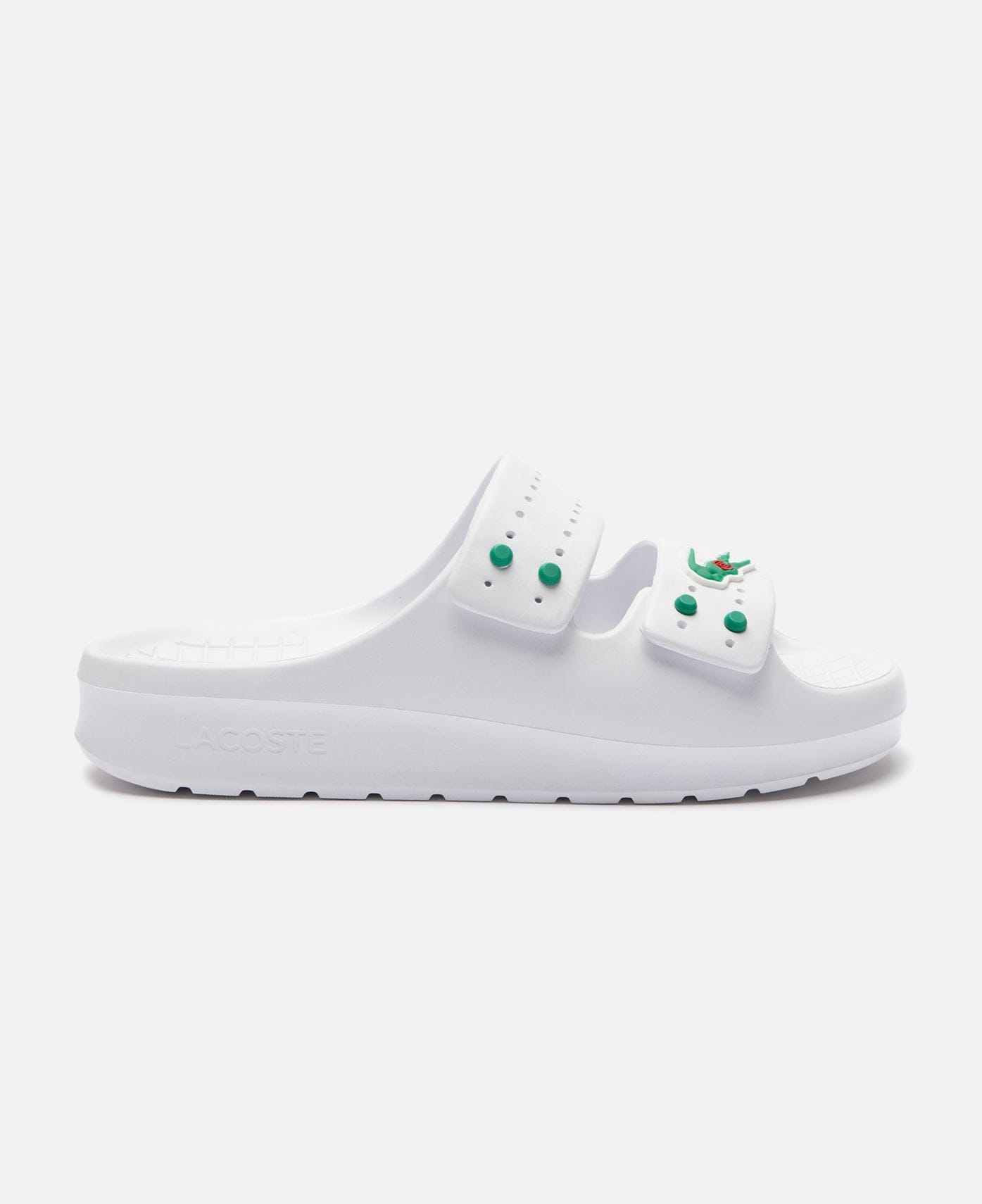CLOT x Lacoste Serve Strap Slippers (White)