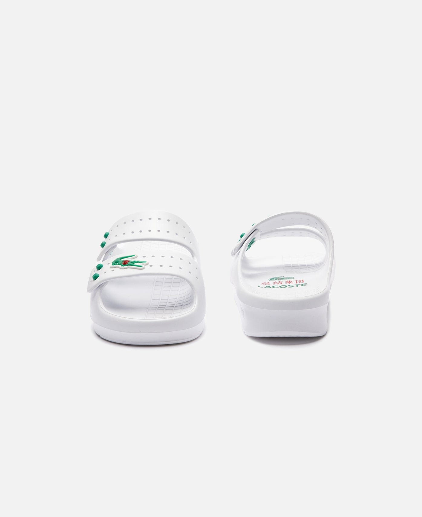 CLOT x Lacoste Serve Strap Slippers (White)