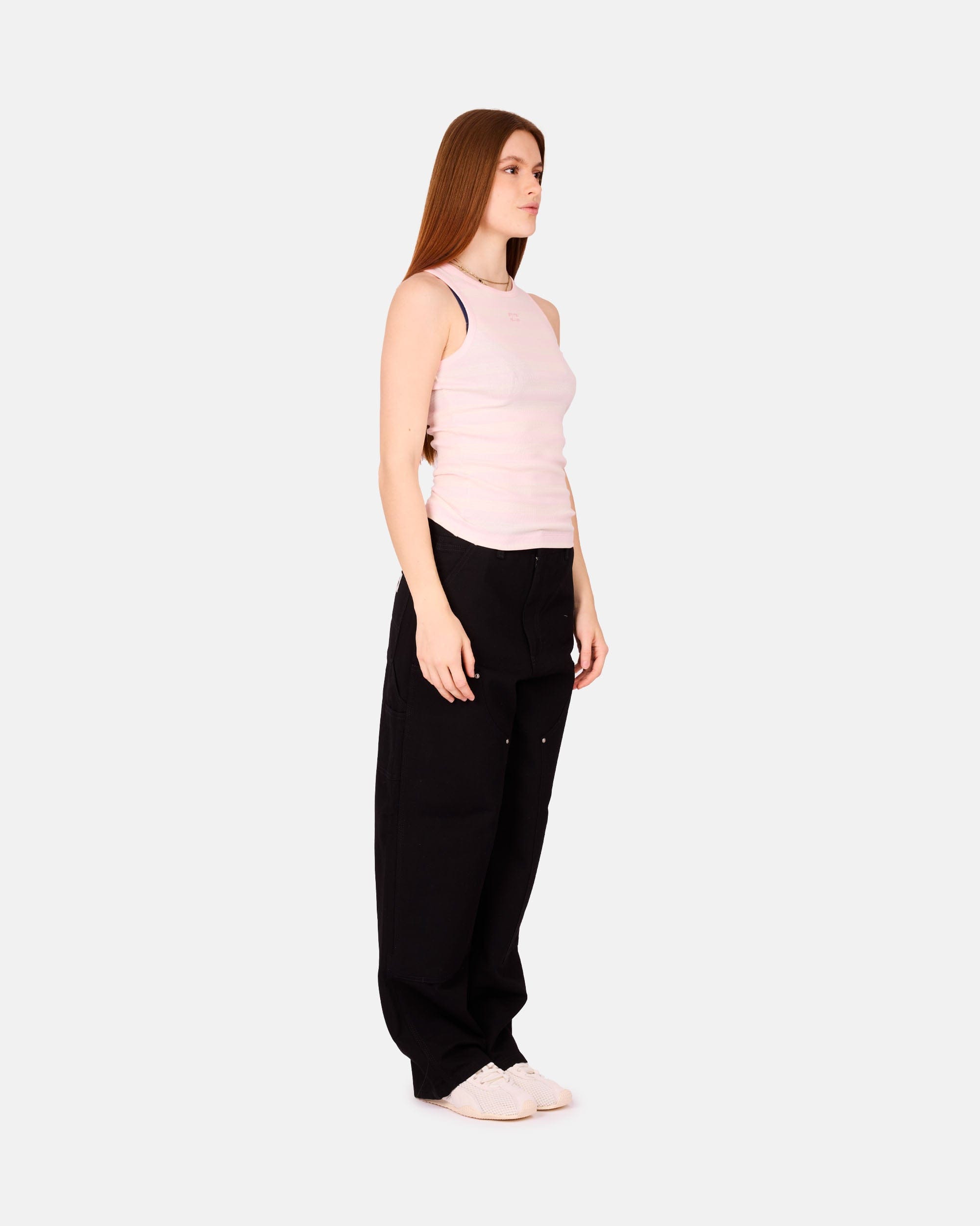 GANNI A/S Soft Cotton Rib Tank Top