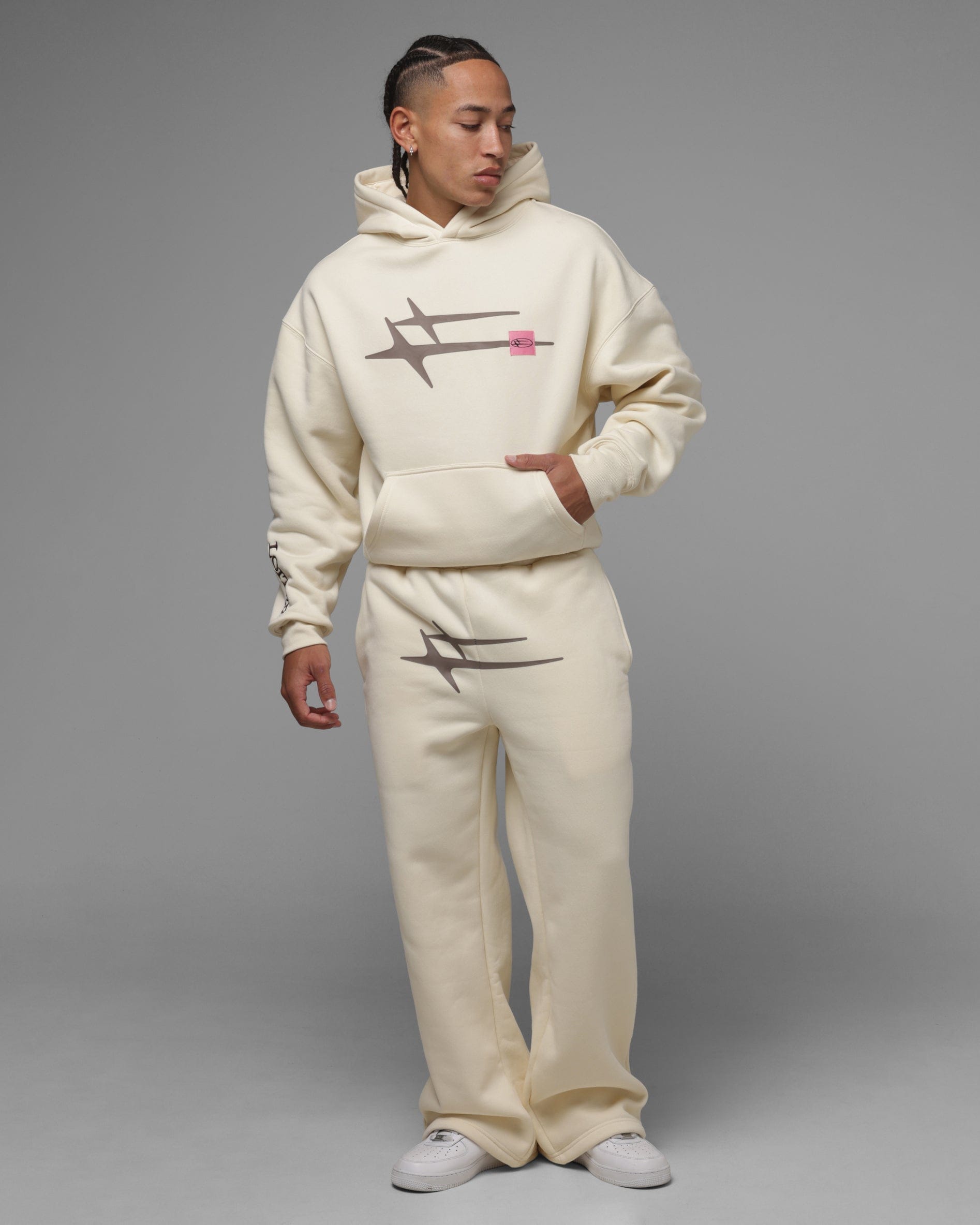 Loiter Hybrid Premium Hoodie Beige