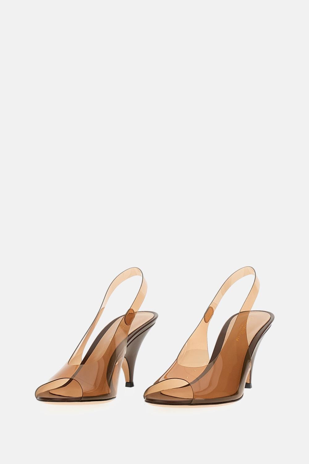 Gianvito Rossi SCARPE OPEN TOE GLASS VITELLO