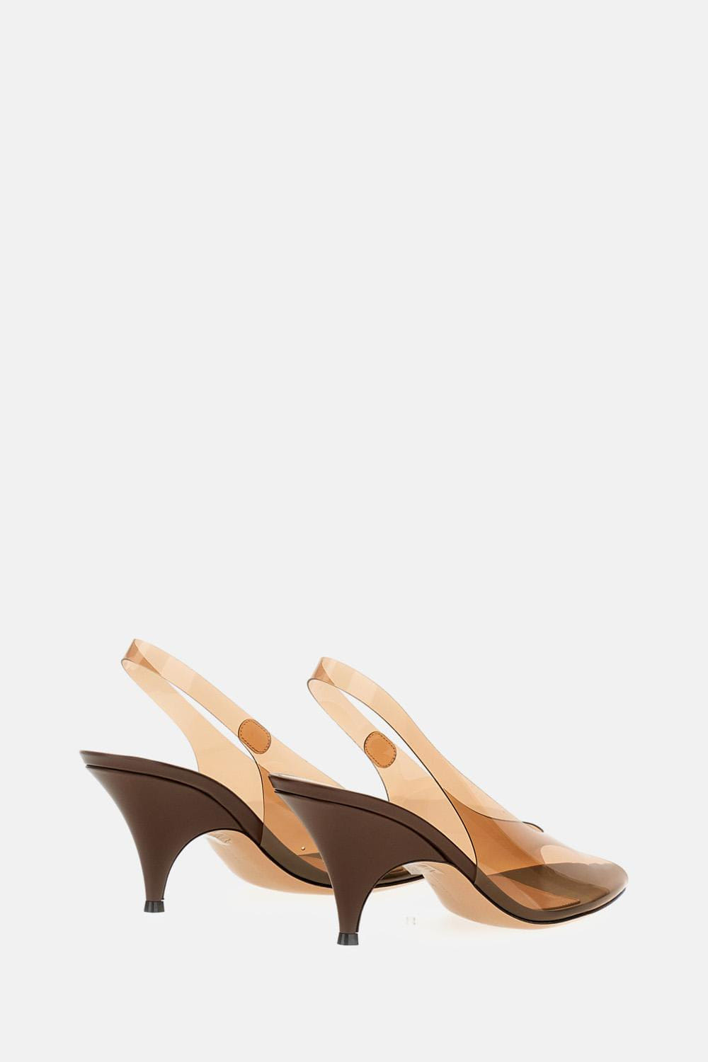 Gianvito Rossi SCARPE OPEN TOE GLASS VITELLO