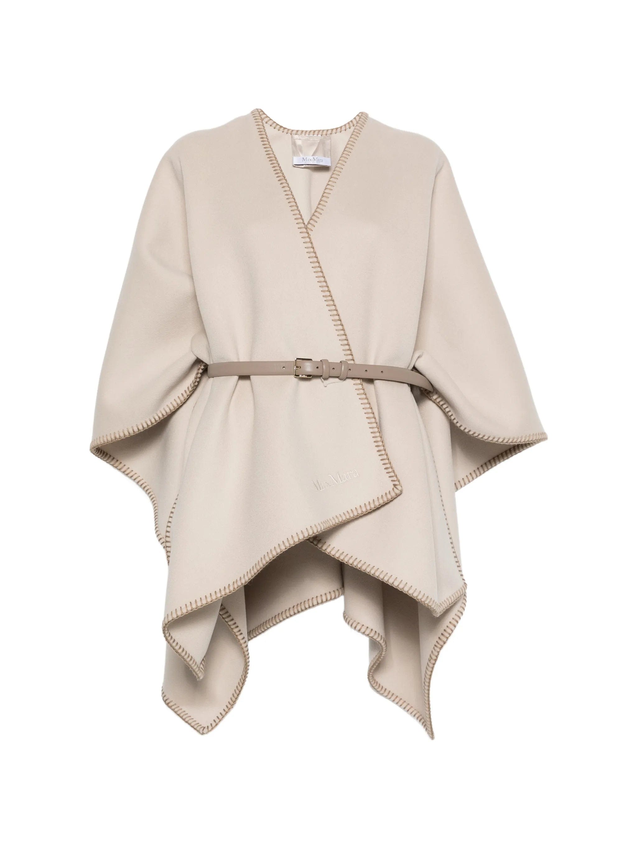 Max Mara Colomba belted blanket - stitch poncho