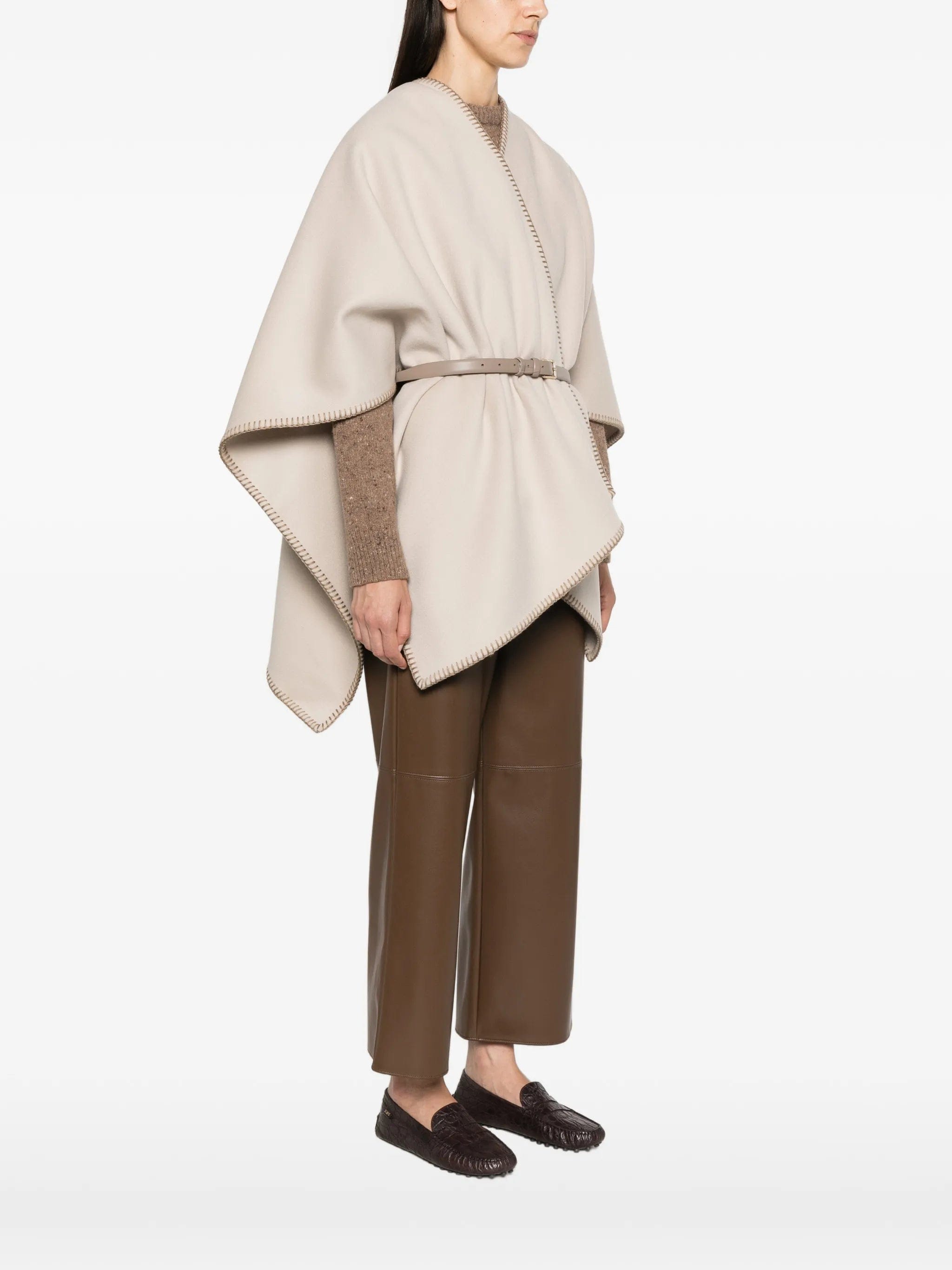 Max Mara Colomba belted blanket - stitch poncho