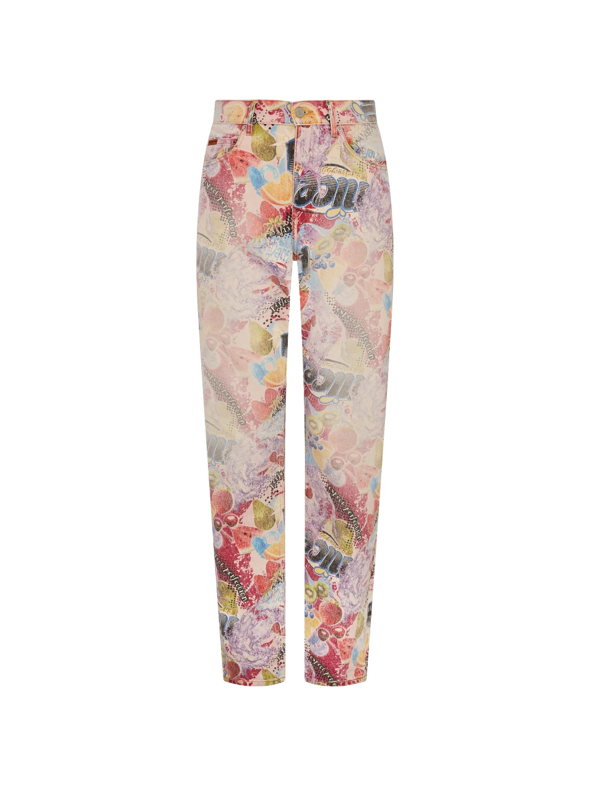 Martine Rose printed five - pocket jeans